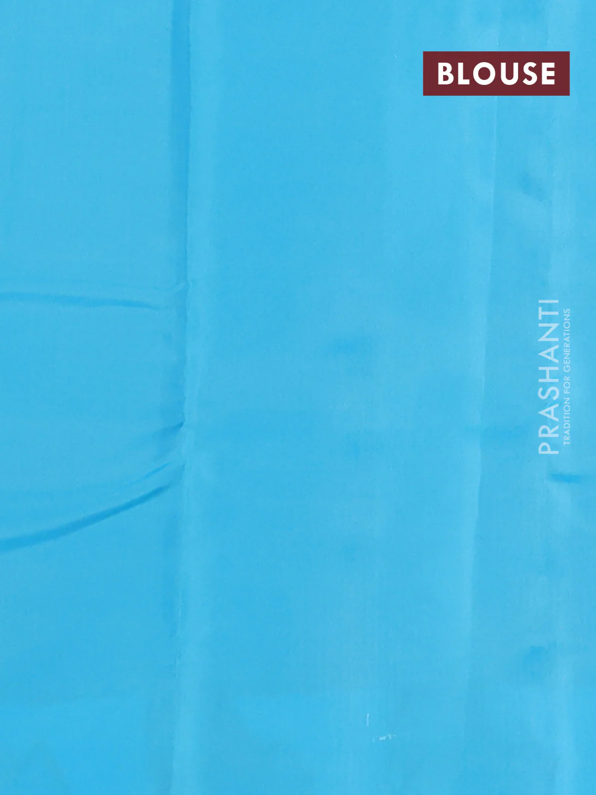 Kanchipuram silk saree beige and teal blue with copper zari woven buttas and copper zari woven butta border - Image 3