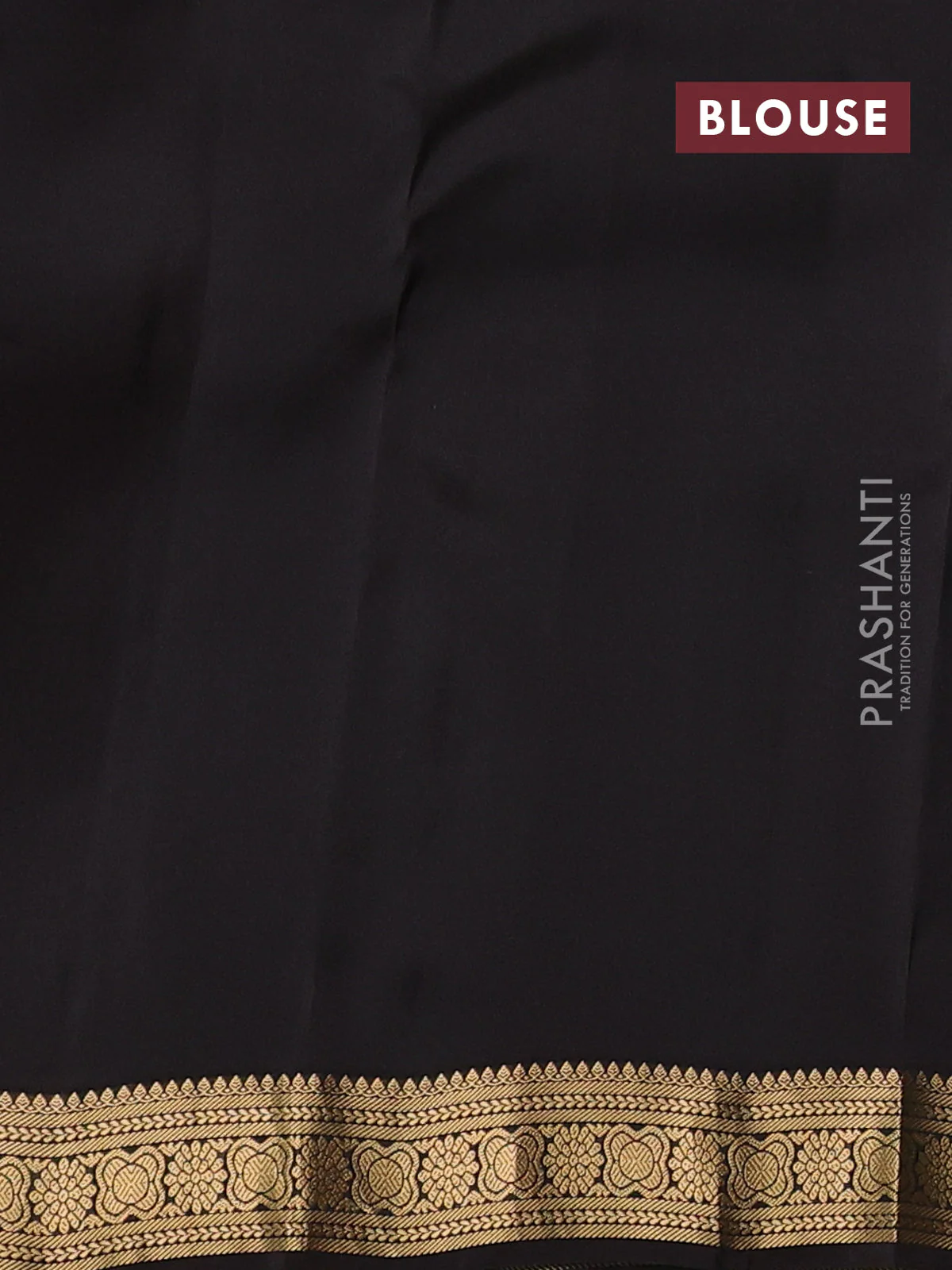 Kanchipuram silk saree bottle green and coffee brown with zari woven buttas and zari woven border - Image 3