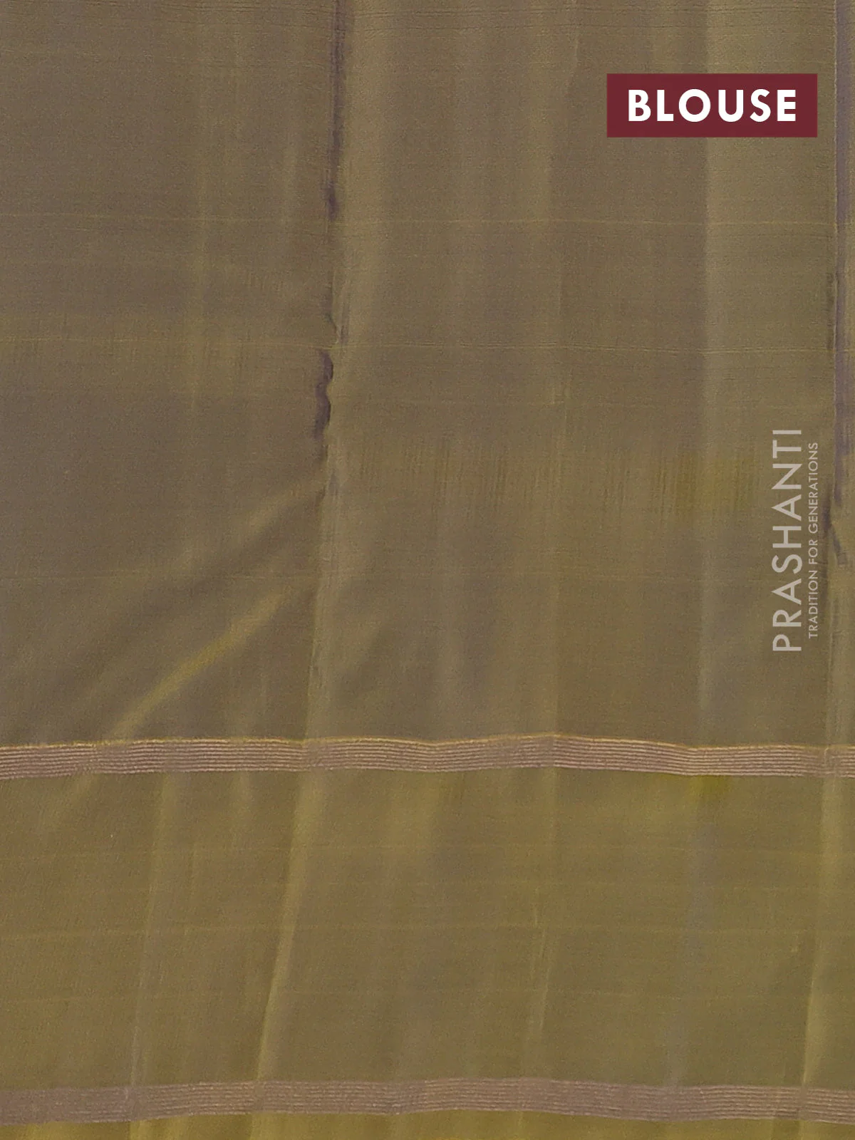 Kanchipuram silk saree bottle green and mehendi green with allover zari strips pattern & buttas and rettapet zari woven border - Image 3