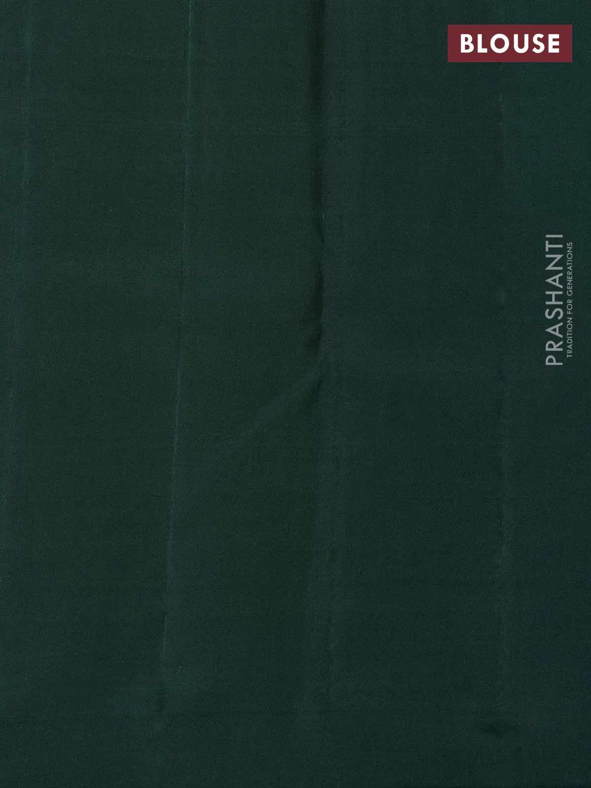 Kanchipuram silk saree ccream and bottle green with allover zari woven brocade weaves in borderless style - Image 3
