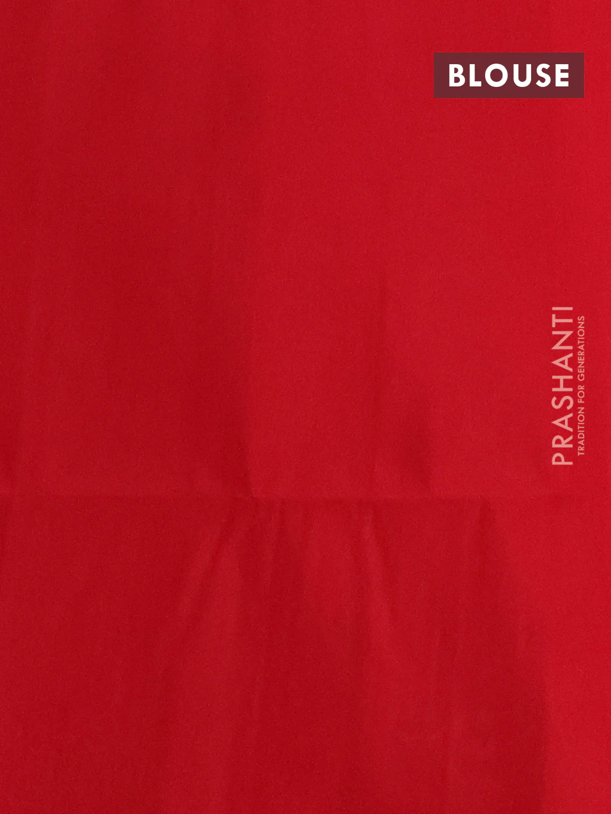 Kanchipuram silk saree cream and red with allover zari weaves in borderless style - Image 3