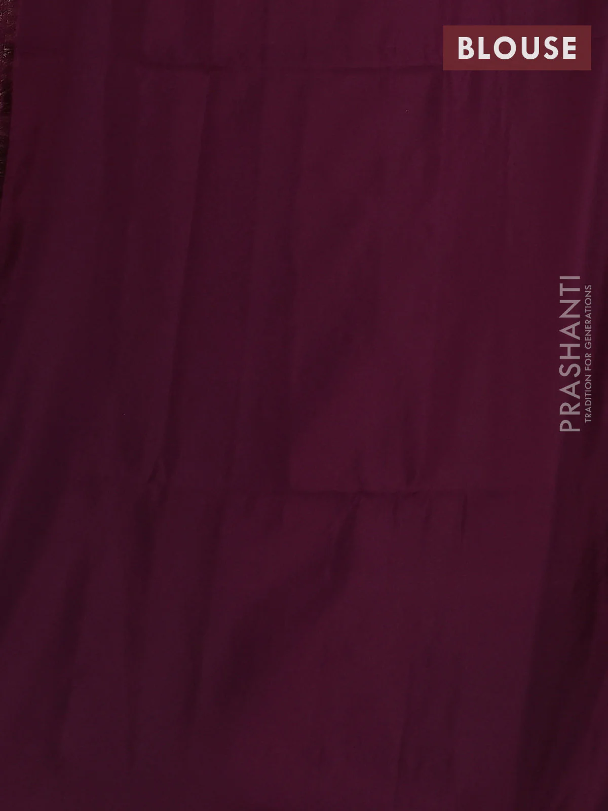 Kanchipuram silk saree cs blue and wine shade with allover self emboss in borderless style - Image 3