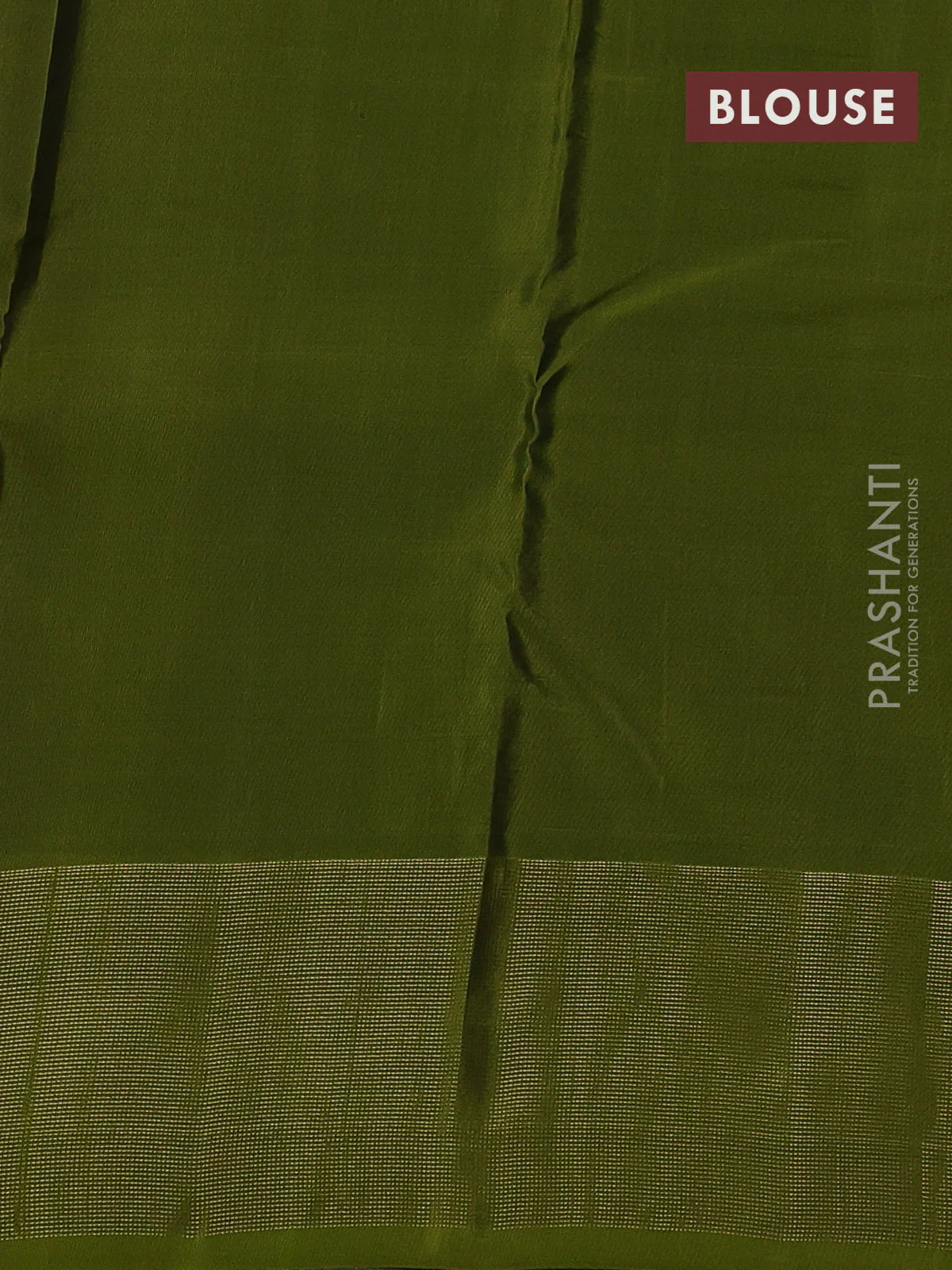 Kanchipuram silk saree green and light green with zari woven buttas and zari woven border - Image 3