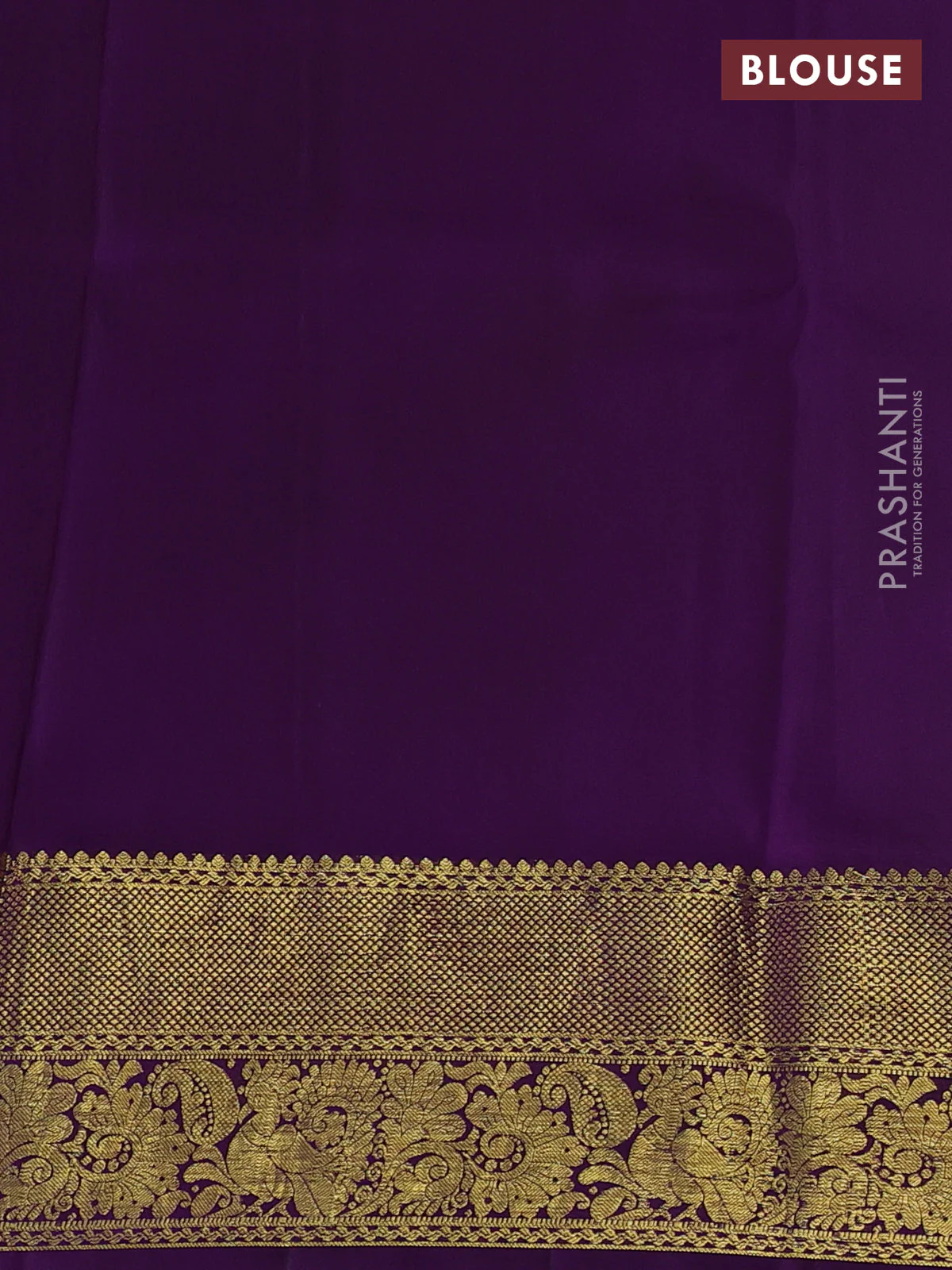 Pure kanchipuram silk saree lime green and purple with allover penkalamkari prints and annam rich zari woven border - Image 5
