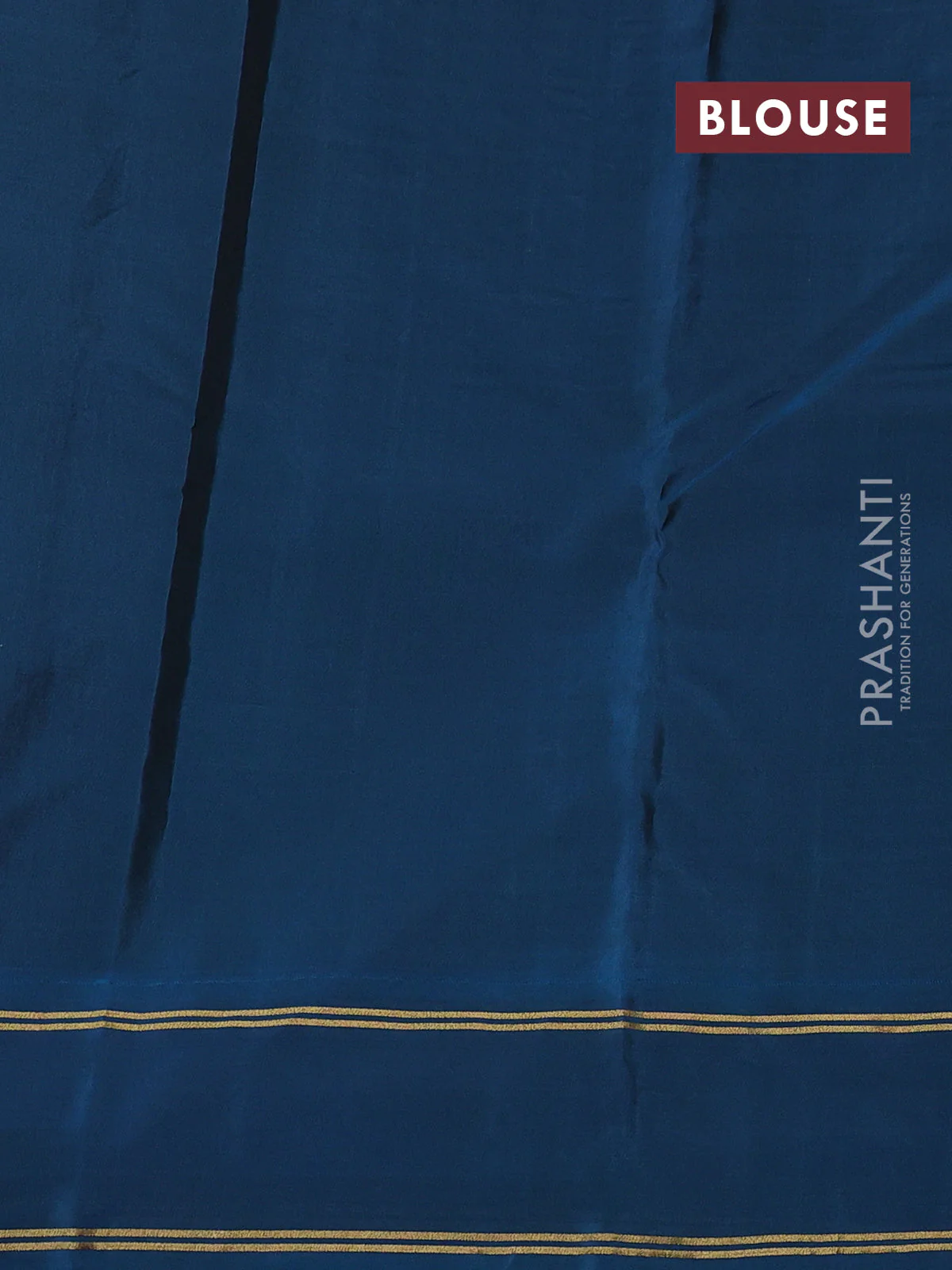 Kanchipuram silk saree mehendi green and peacock green with allover zari strip pattern and rettapet zari woven border - Image 3
