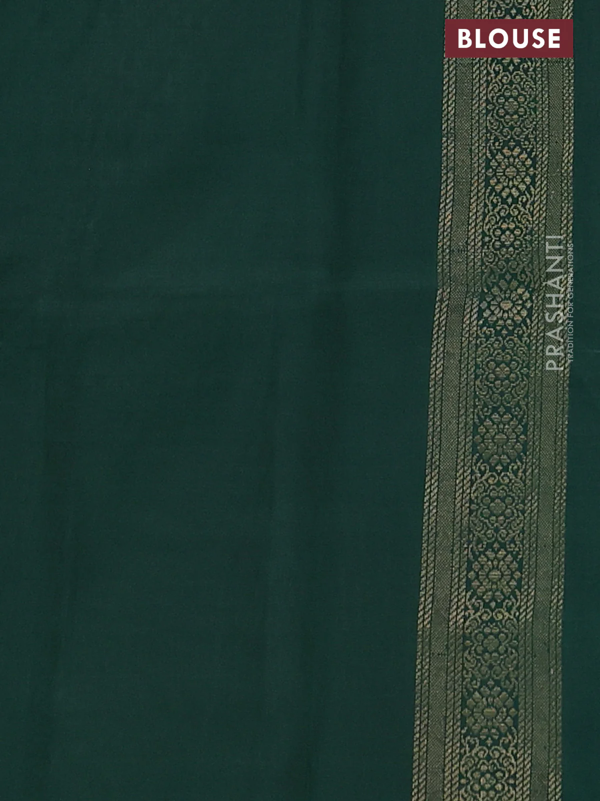 Kanchipuram silk saree pale yellow and green with zari woven buttas in borderless style - Image 4