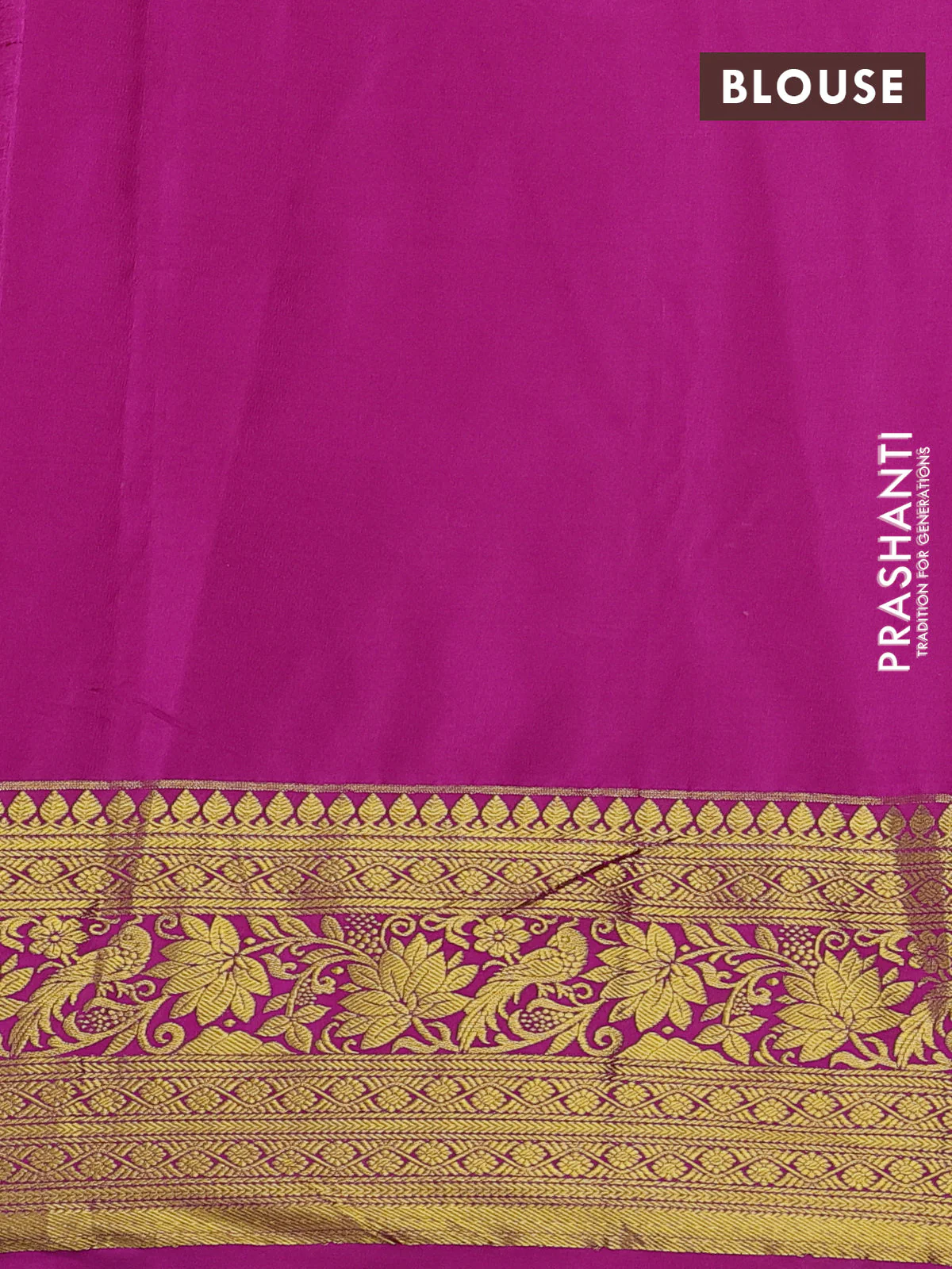Kanchipuram silk saree pink with allover zari woven brocade weaves and zari woven border - Image 3