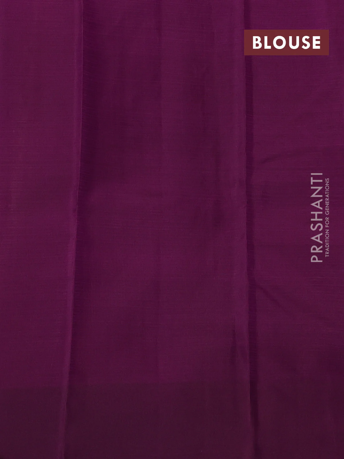 Kanchipuram silk saree purple shade and purple with plain body and paisley zari woven butta border - Image 3