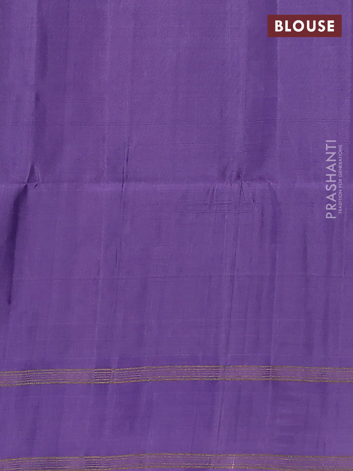Kanchipuram silk saree teal blue and mild lavender with zari woven buttas and rettapet zari woven border - Image 3