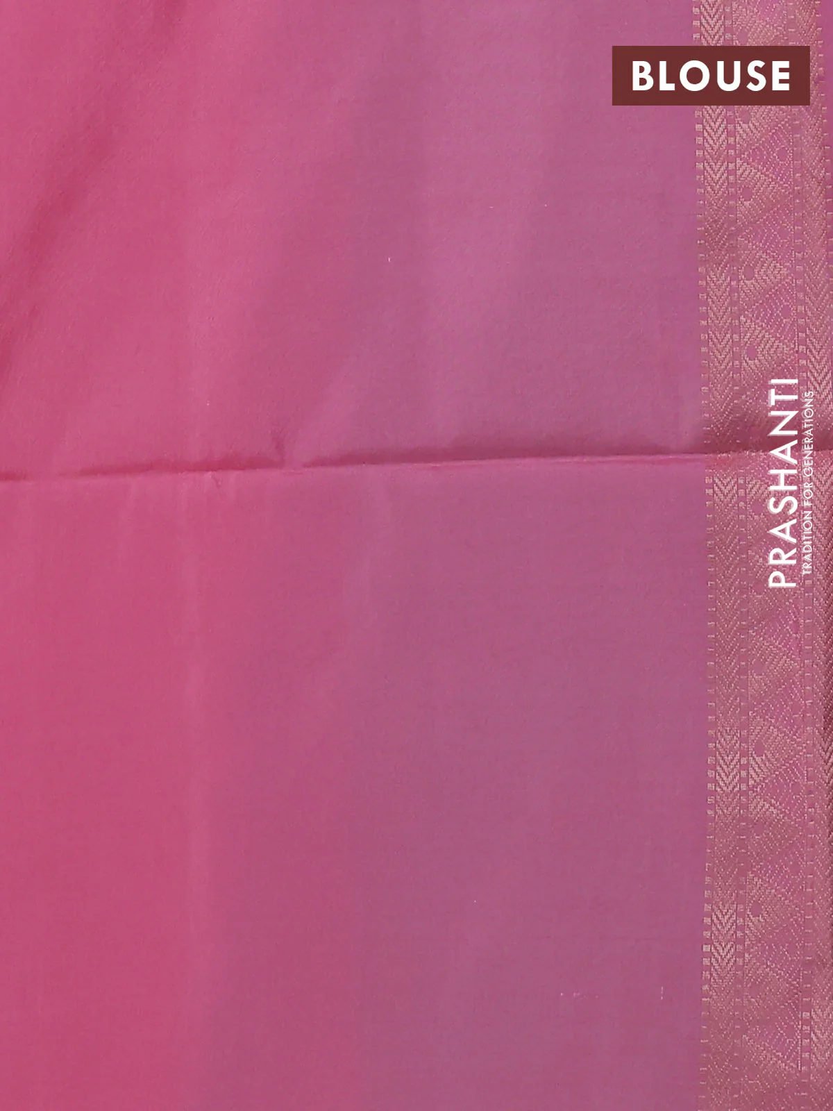 Kanchipuram silk saree teal green and peach pink with allover zari weaves in borderless style - Image 3