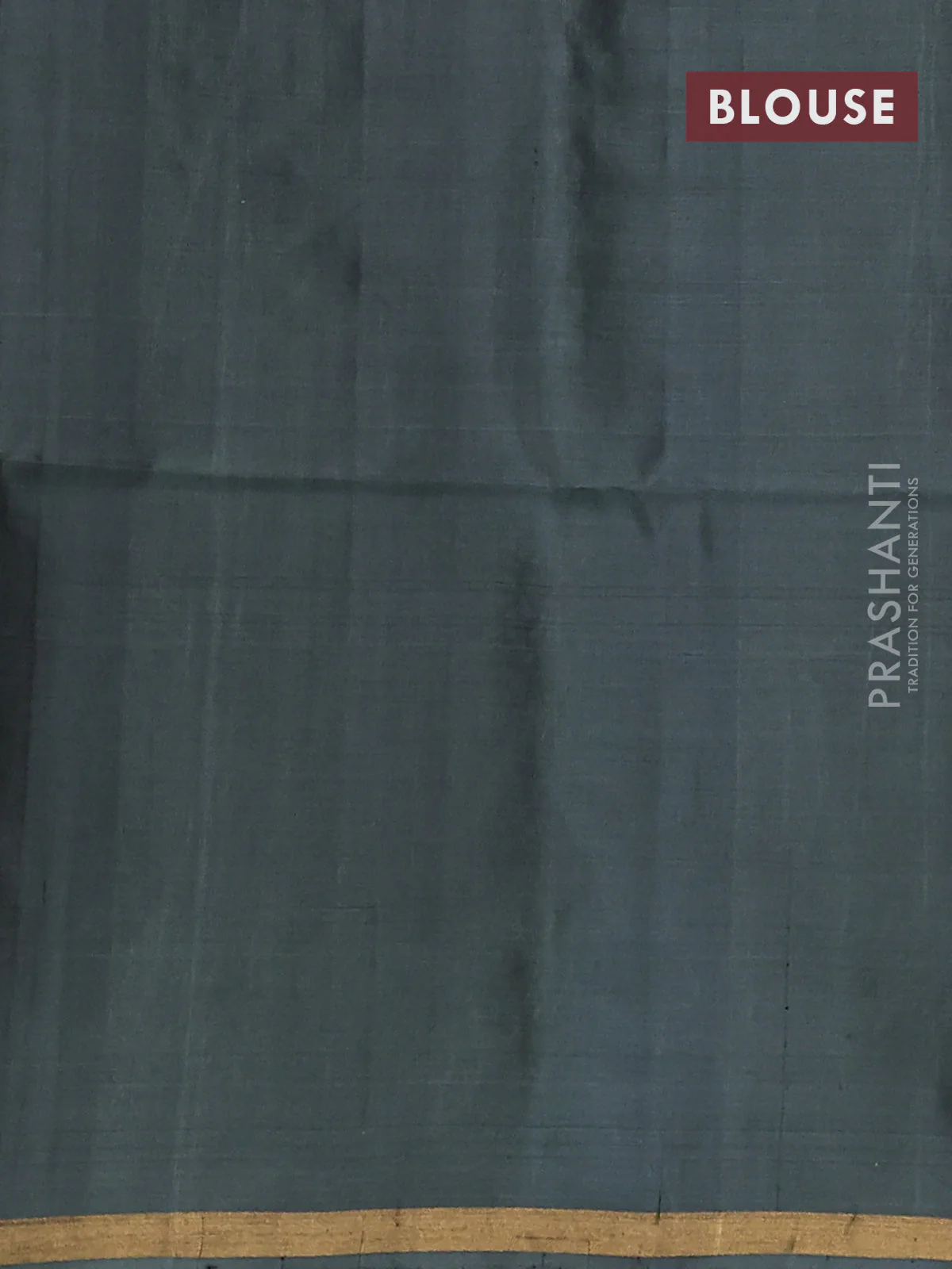 Kanchipuram soft silk saree black and pastel green with allover zari stripes & buttas and zari woven border - Image 3
