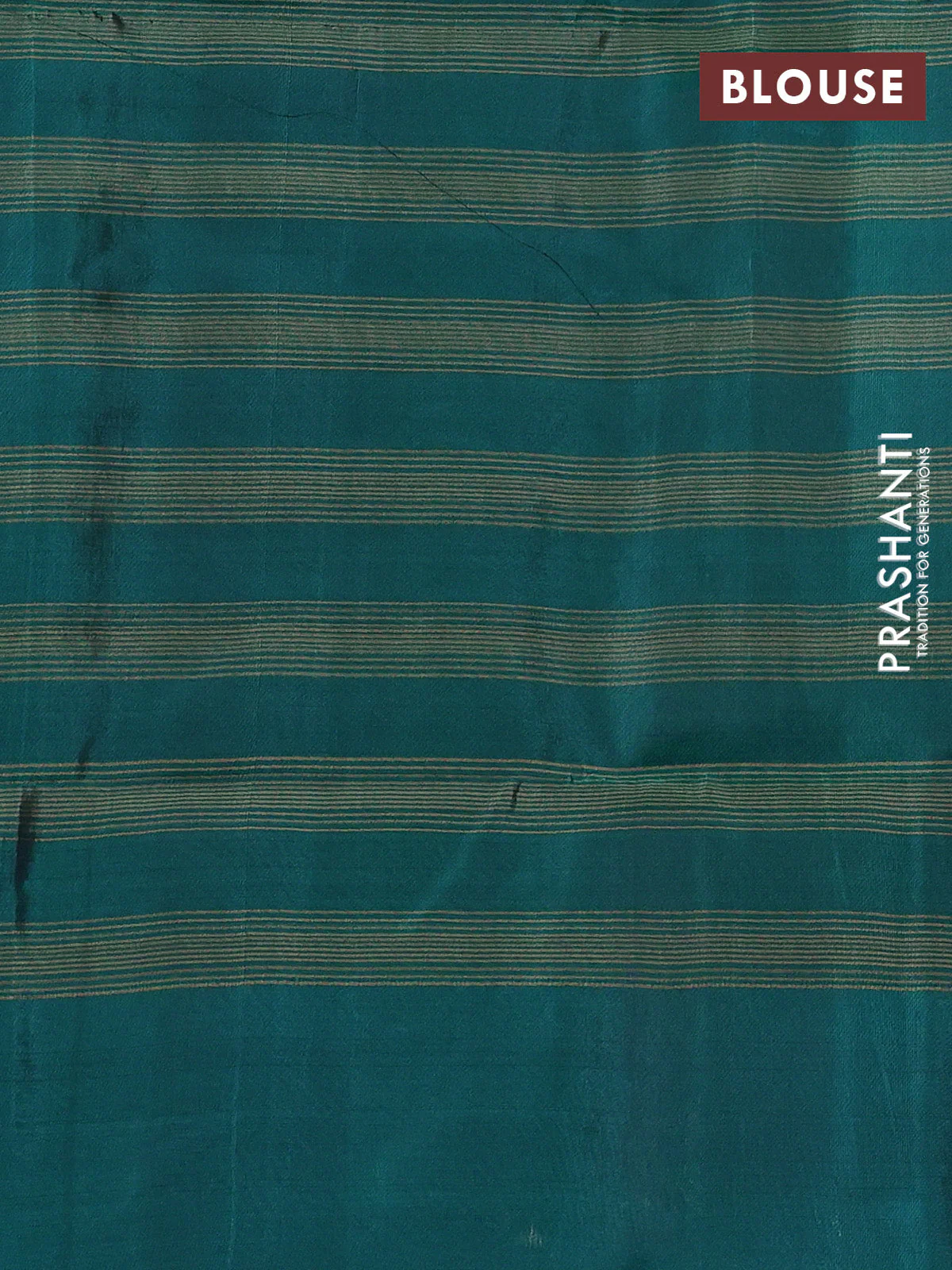 Kanchipuram soft silk saree black and teal green with allover zari weaves and long zari woven border - Image 3