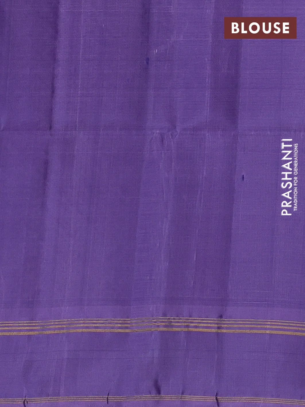 Kanchipuram soft silk saree blue and pastel lavender with zari weaves & buttas and rettapet zari woven border - Image 3