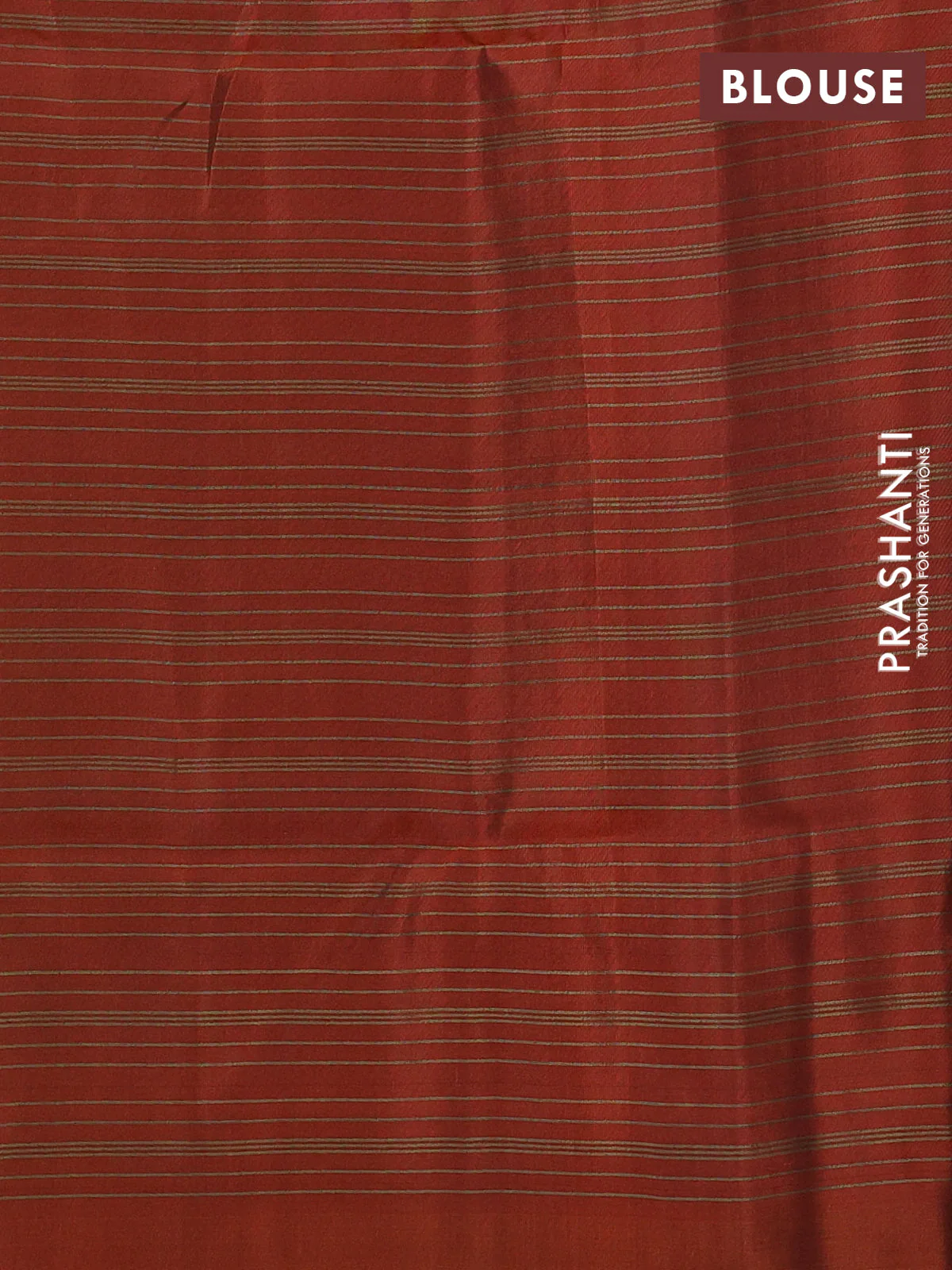 Kanchipuram soft silk saree blue and rustic orange with allover zari woven checked pattern and peacock design zari woven border - Image 3
