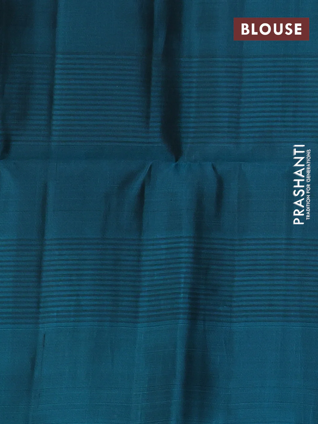 Kanchipuram soft silk saree coffee brown and teal blue with zari woven buttas and rettapet zari woven border - Image 3