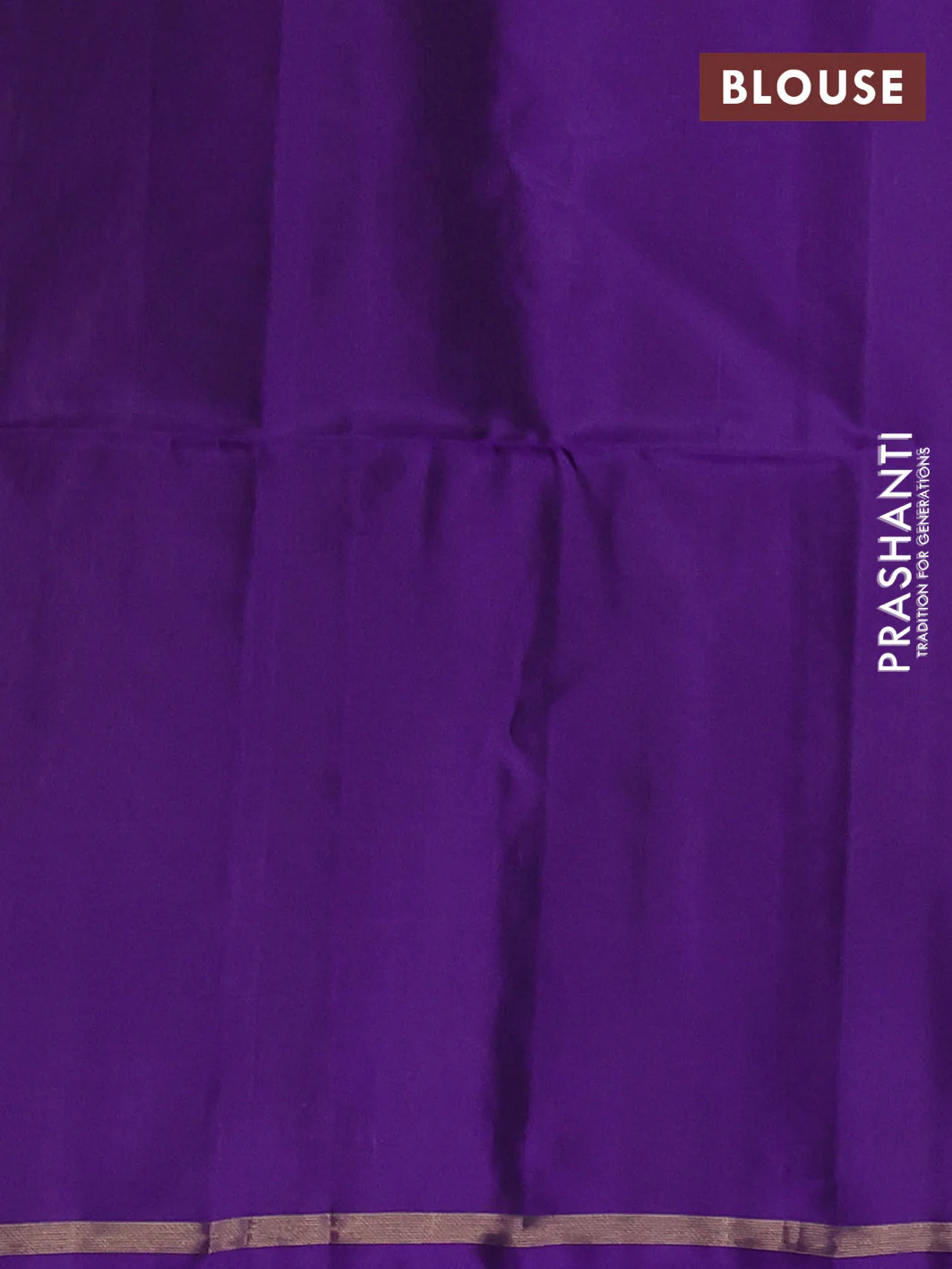 Kanchipuram soft silk saree dark mehendi green and violet with zari woven buttas and simple zari woven butta border - Image 3