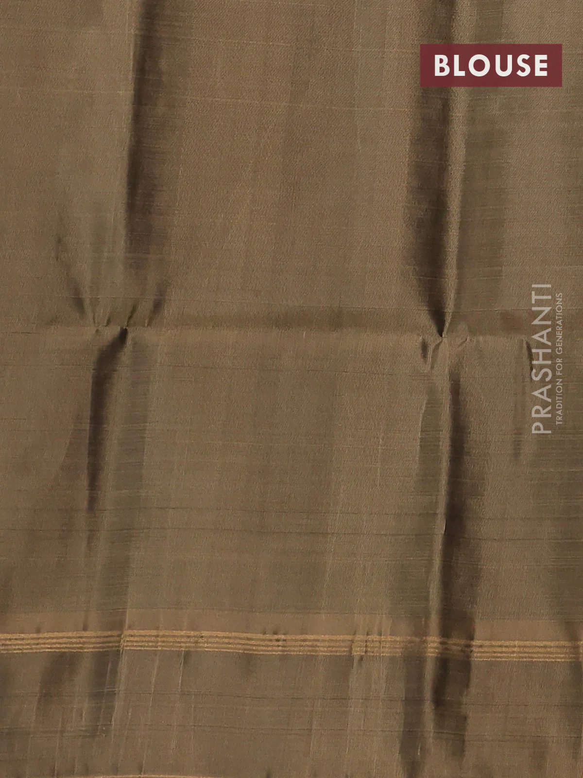 Kanchipuram soft silk saree deep jamun shade and chikku shade with zari woven buttas and rettapet zari woven border - Image 3