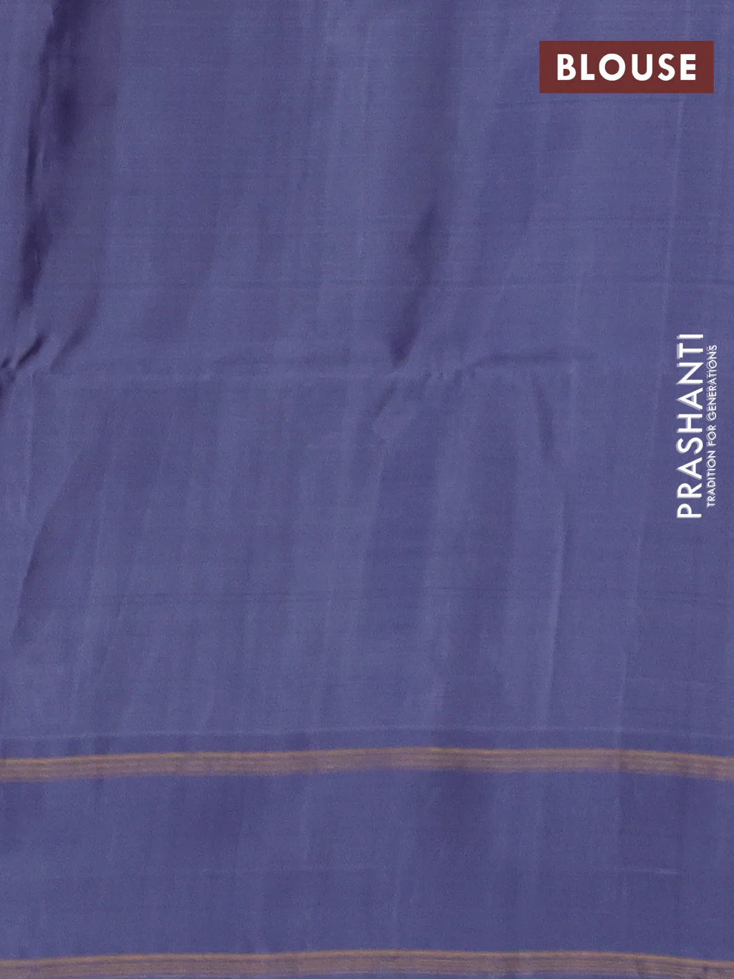 Kanchipuram soft silk saree dual shade of bluish green and bluish grey with allover zari woven buttas and rettapet zari woven border - Image 3