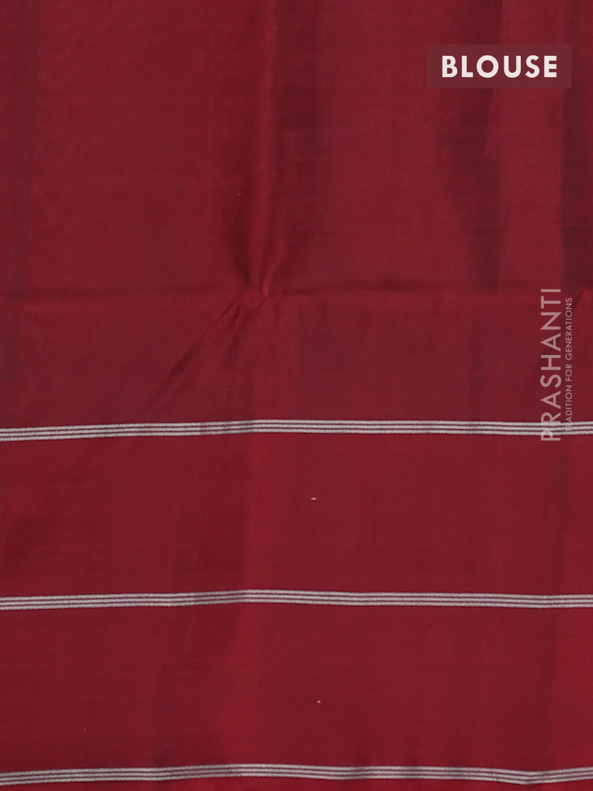 Kanchipuram soft silk saree green and maroon with allover silver & zari weaves and long zari woven butta border - Image 3