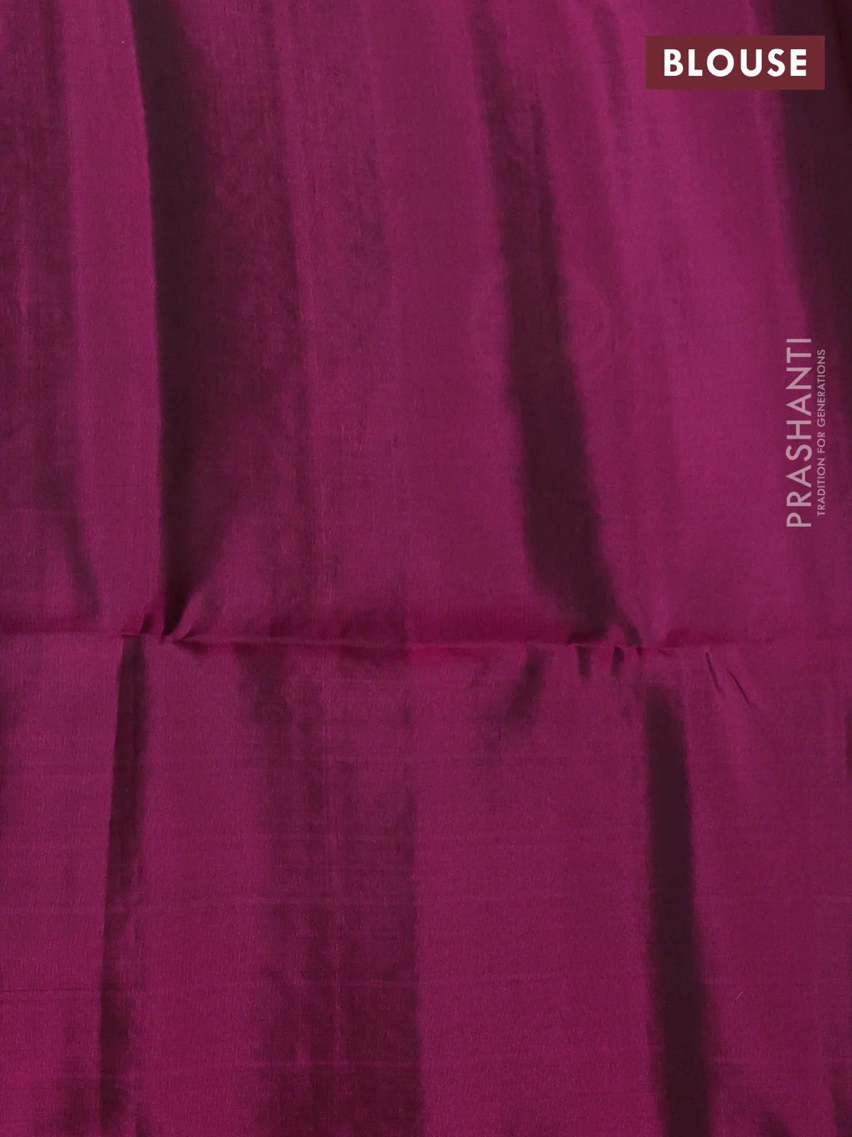 Kanchipuram soft silk saree greyish blue and magenta pink with allover zari stripes & buttas and long zari woven border - Image 3