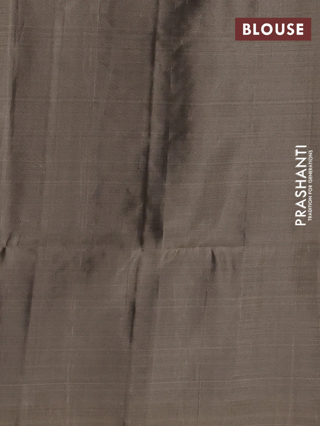 Kanchipuram soft silk saree jamun shade and pastel brown with zari woven buttas and zari woven butta border - Image 3