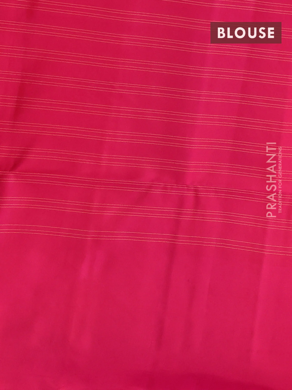 Kanchipuram soft silk saree orange and pink with allover zari checks & buttas and long zari woven border - Image 3