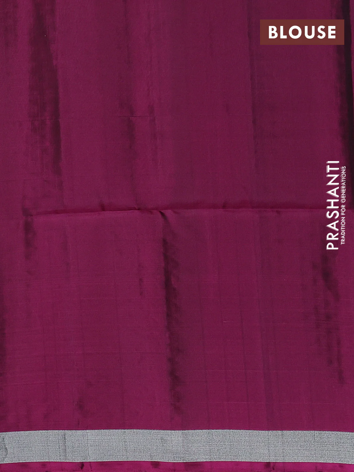 Kanchipuram soft silk saree pastel purple and dark magenta pink with allover silver & gold zari weaves and zari woven butta border - Image 3