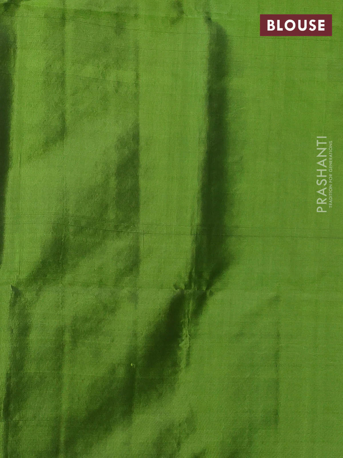 Kanchipuram soft silk saree peacock blue and light green with allover zari woven buttas and long zari woven border - Image 3