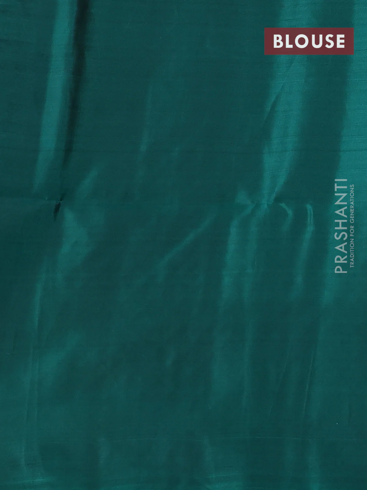 Kanchipuram soft silk saree peacock blue and peacock green with allover zari woven buttas and long zari woven border - Image 3