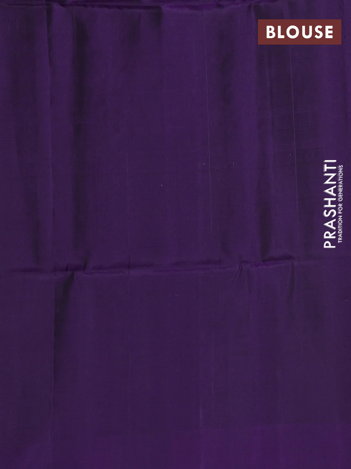 Kanchipuram soft silk saree peacock blue and violet with allover silver zari weaves and silver zari woven border - Image 3