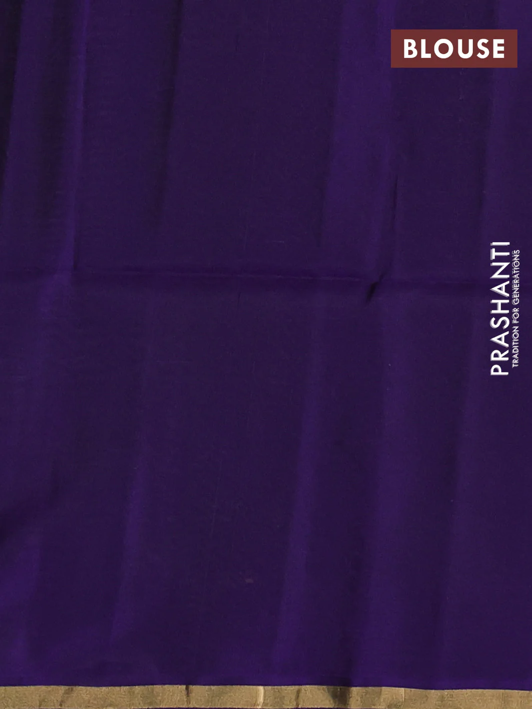 Kanchipuram soft silk saree peacock green and violet with zari woven buttas and zari woven border - Image 3