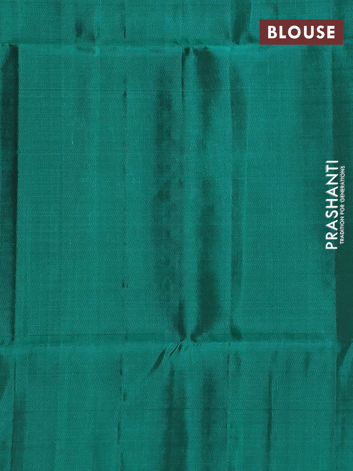 Kanchipuram soft silk saree purple and peacock green with allover silver zari weaves and silver zari woven border - Image 3