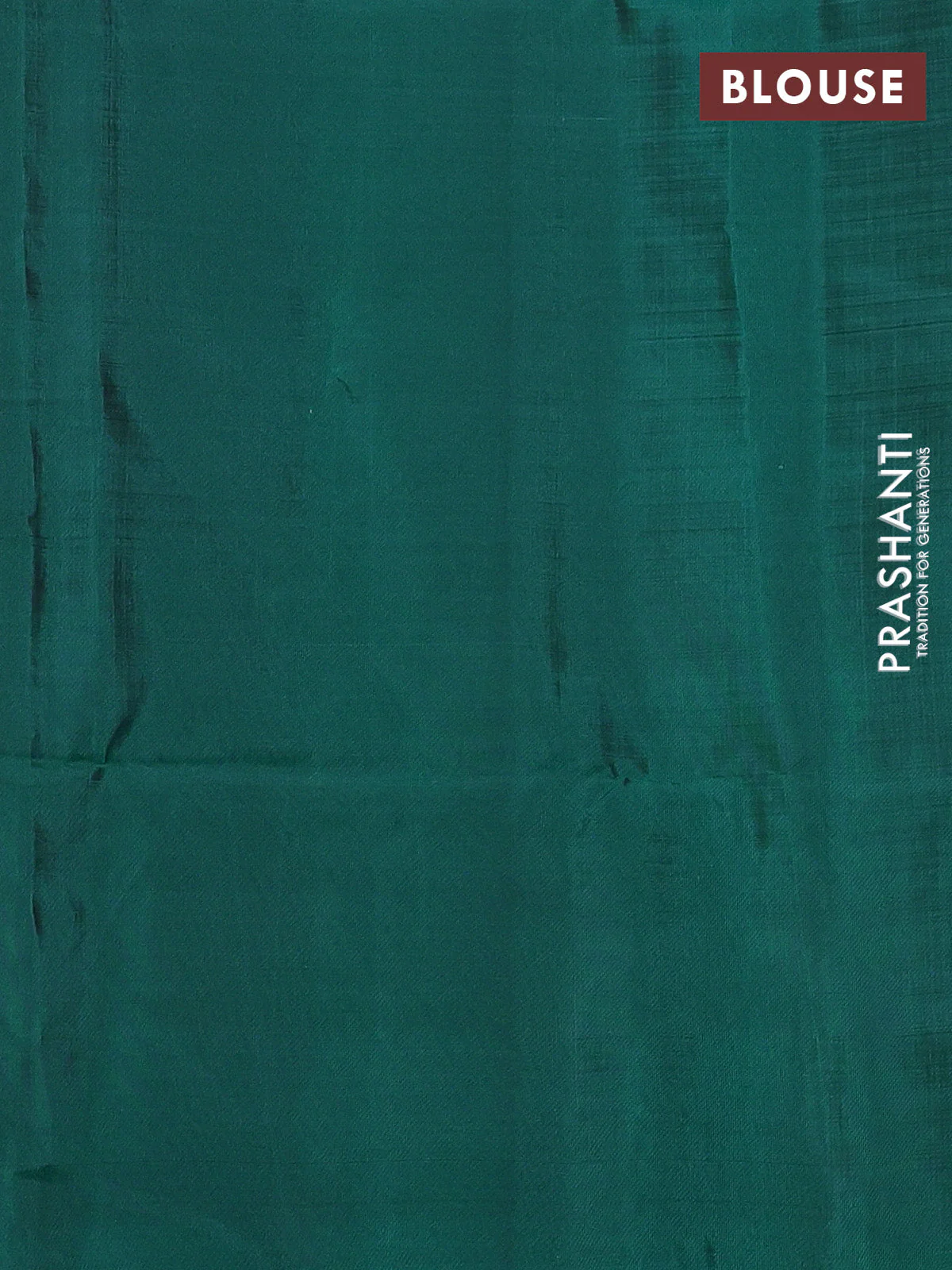 Kanchipuram soft silk saree purple and teal green with allover zari woven buttas and long zari woven border - Image 3