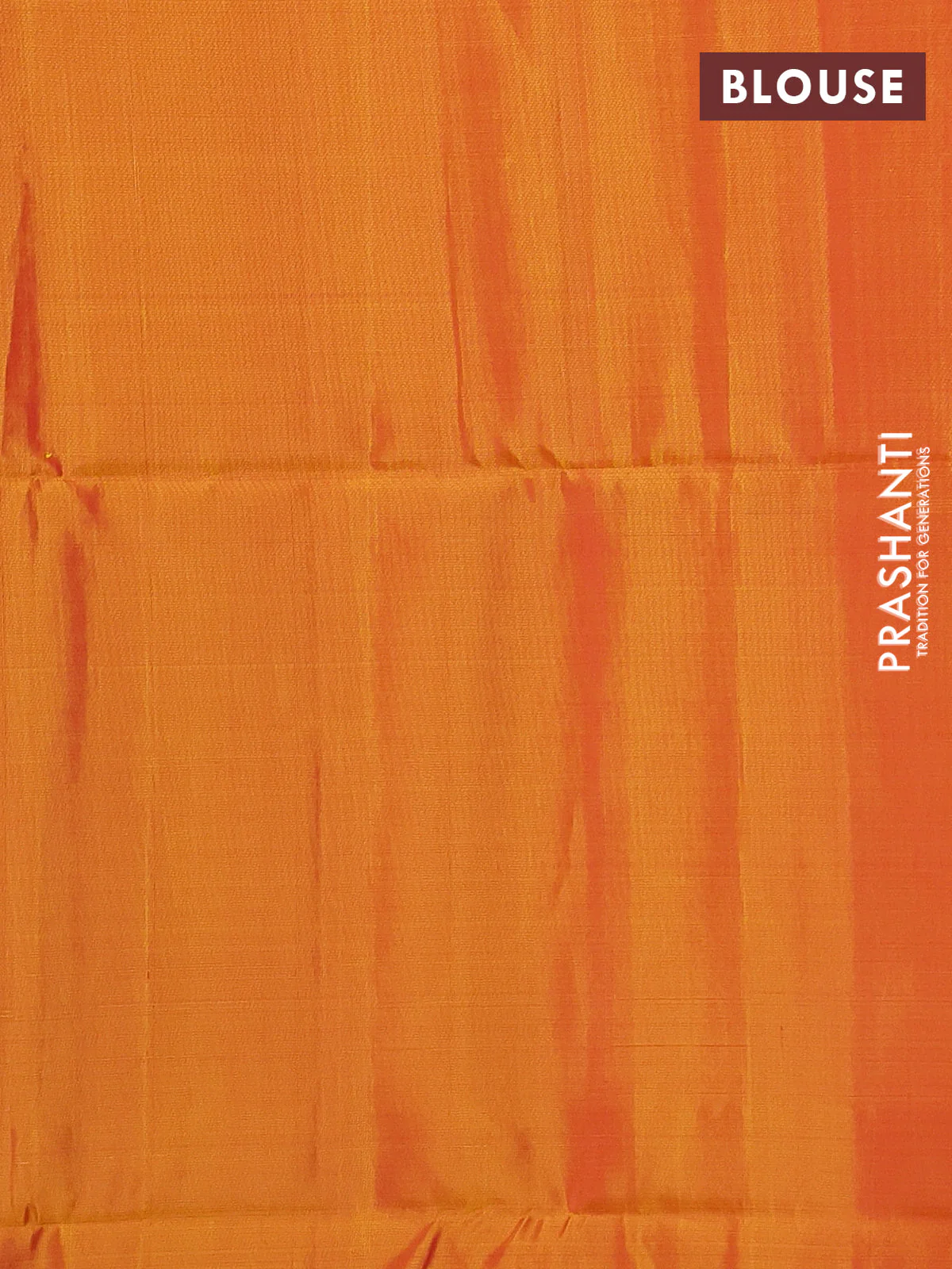 Kanchipuram soft silk saree red and dual shade of mango yellow with allover silver & gold zari weaves and zari woven butta border - Image 3