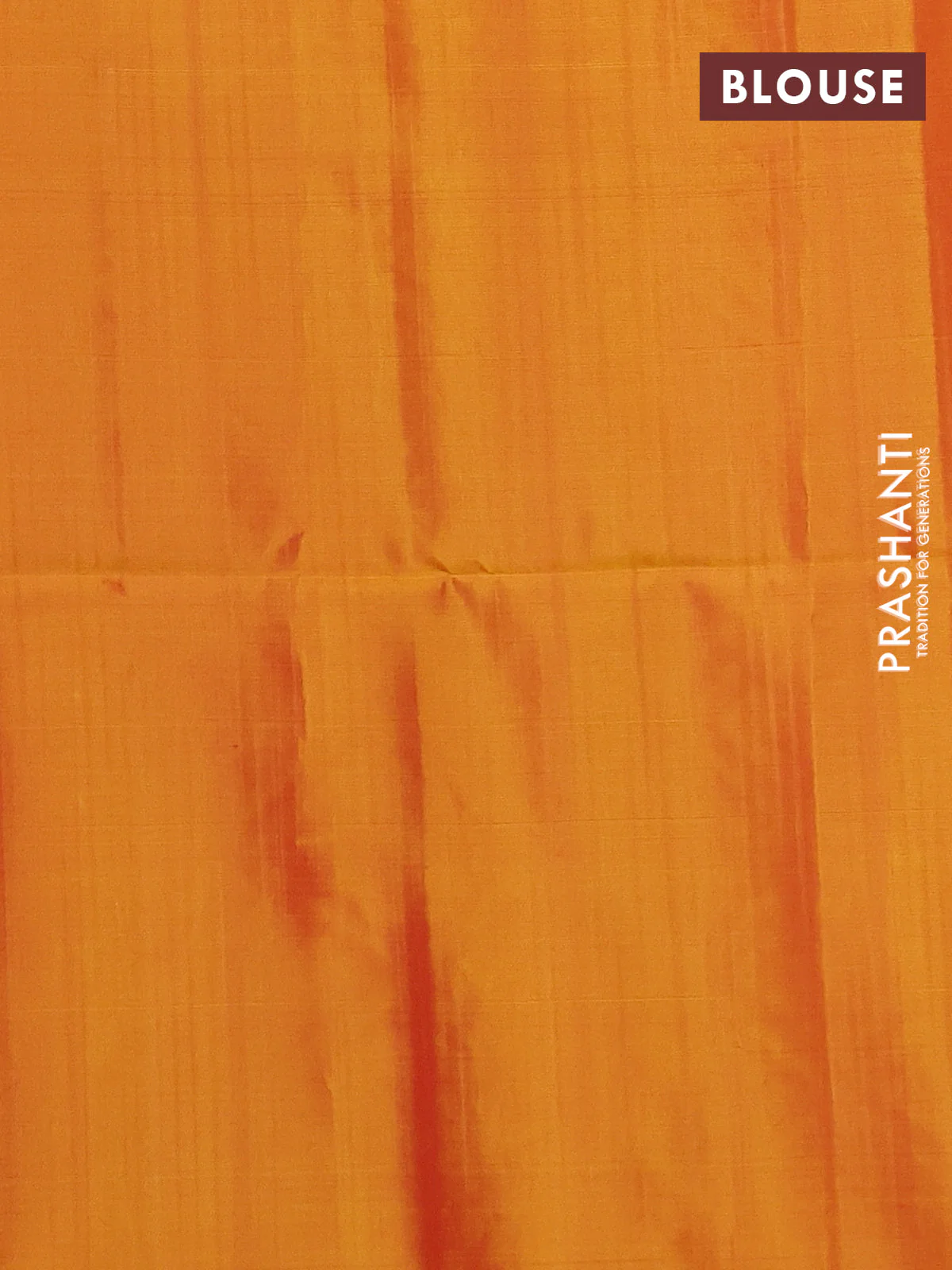Kanchipuram soft silk saree red and dual shade of yellow with allover silver zari weaves and silver zari woven border - Image 3