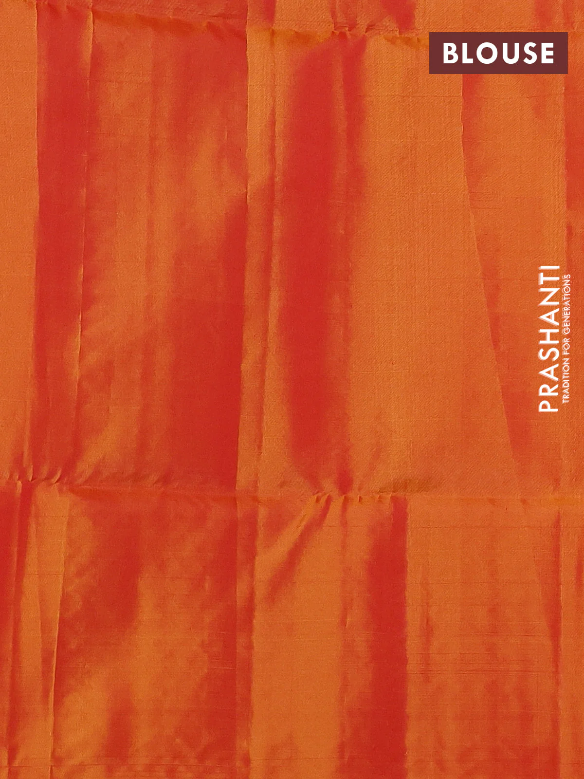 Kanchipuram soft silk saree red and dual shade of yellow with allover silver zari weaves and silver zari woven border - Image 3