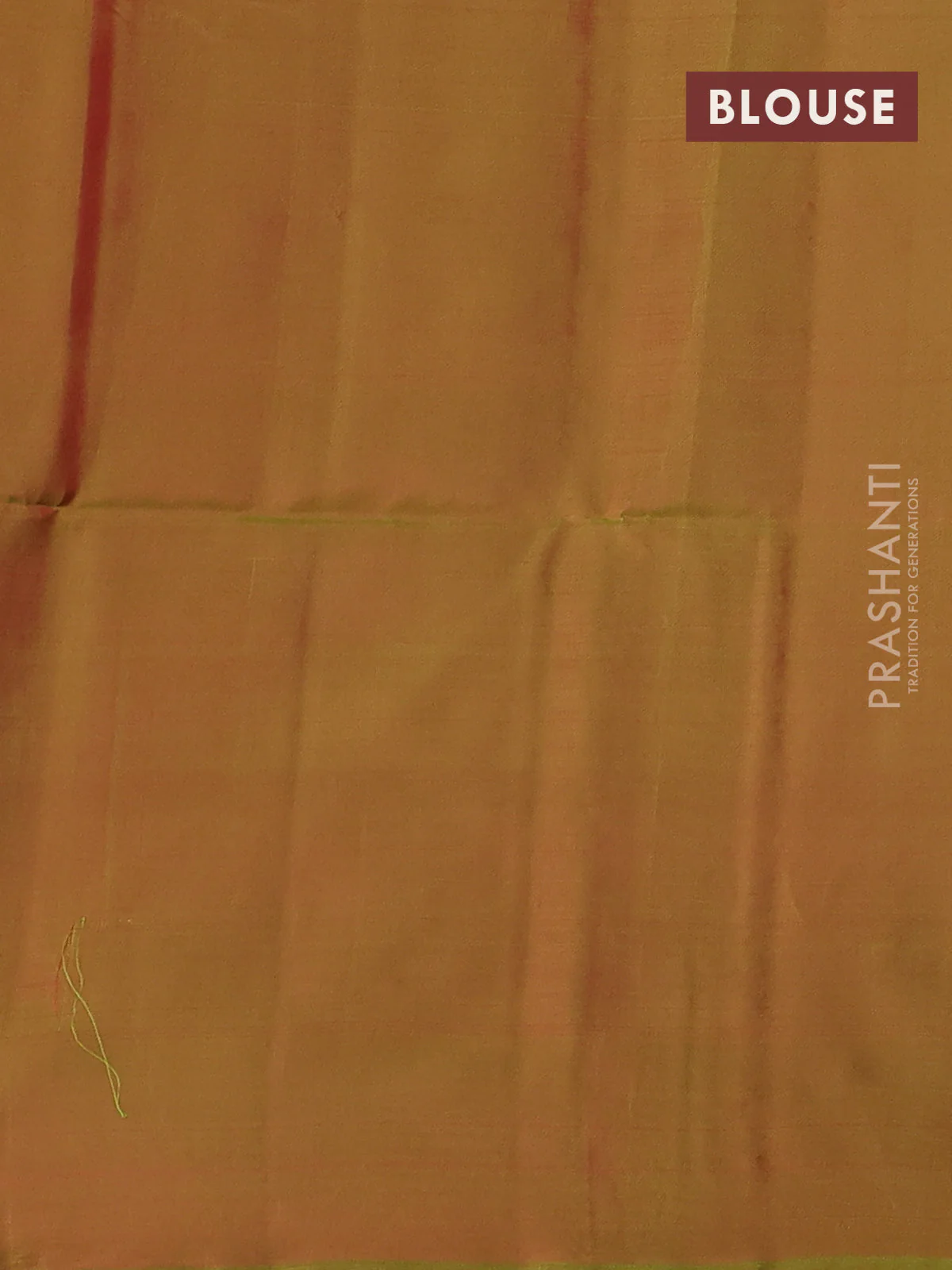 Kanchipuram soft silk saree red and light green with allover zari woven buttas and zari woven border - Image 3