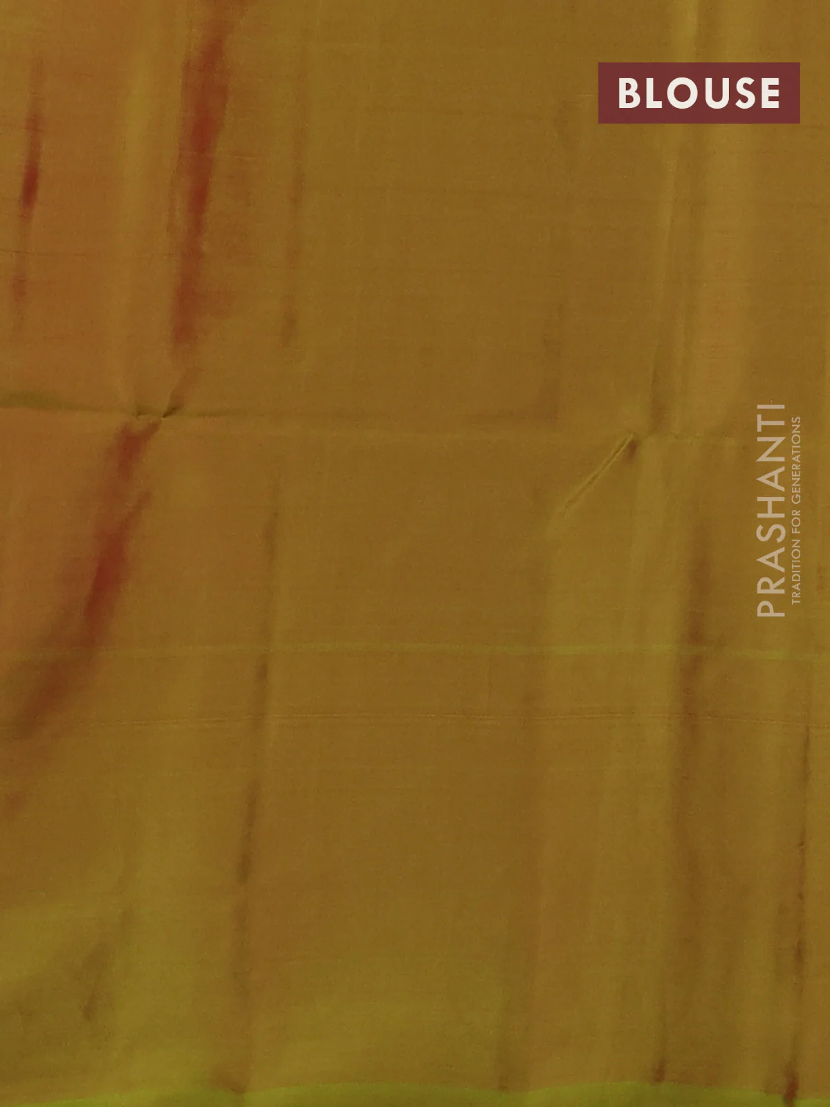 Kanchipuram soft silk saree red and lime green with allover zari woven buttas and long zari woven border - Image 3
