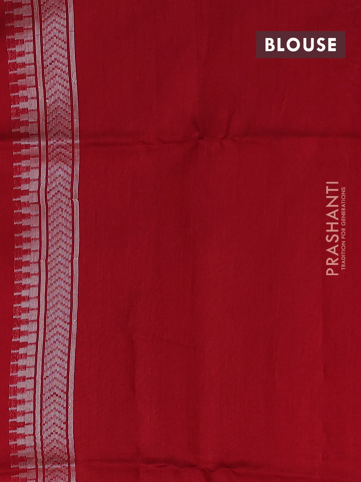 Kora jamdhani silk saree candy pink and red with allover jamdhani weaves and zari woven border - Image 3