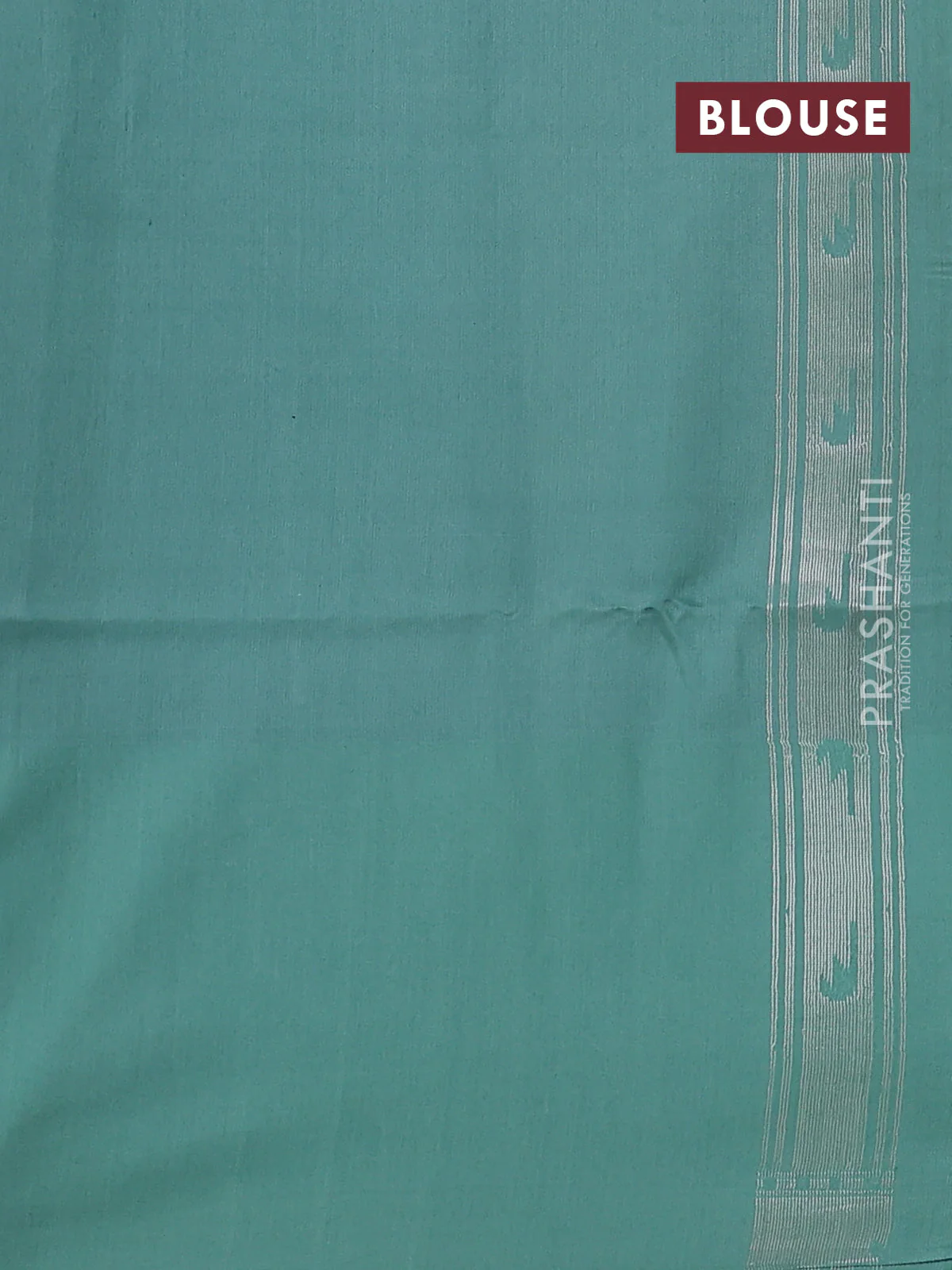 Kora jamdhani silk saree pale yellow and pastel green with allover jamdhani weaves and zari woven border - Image 3