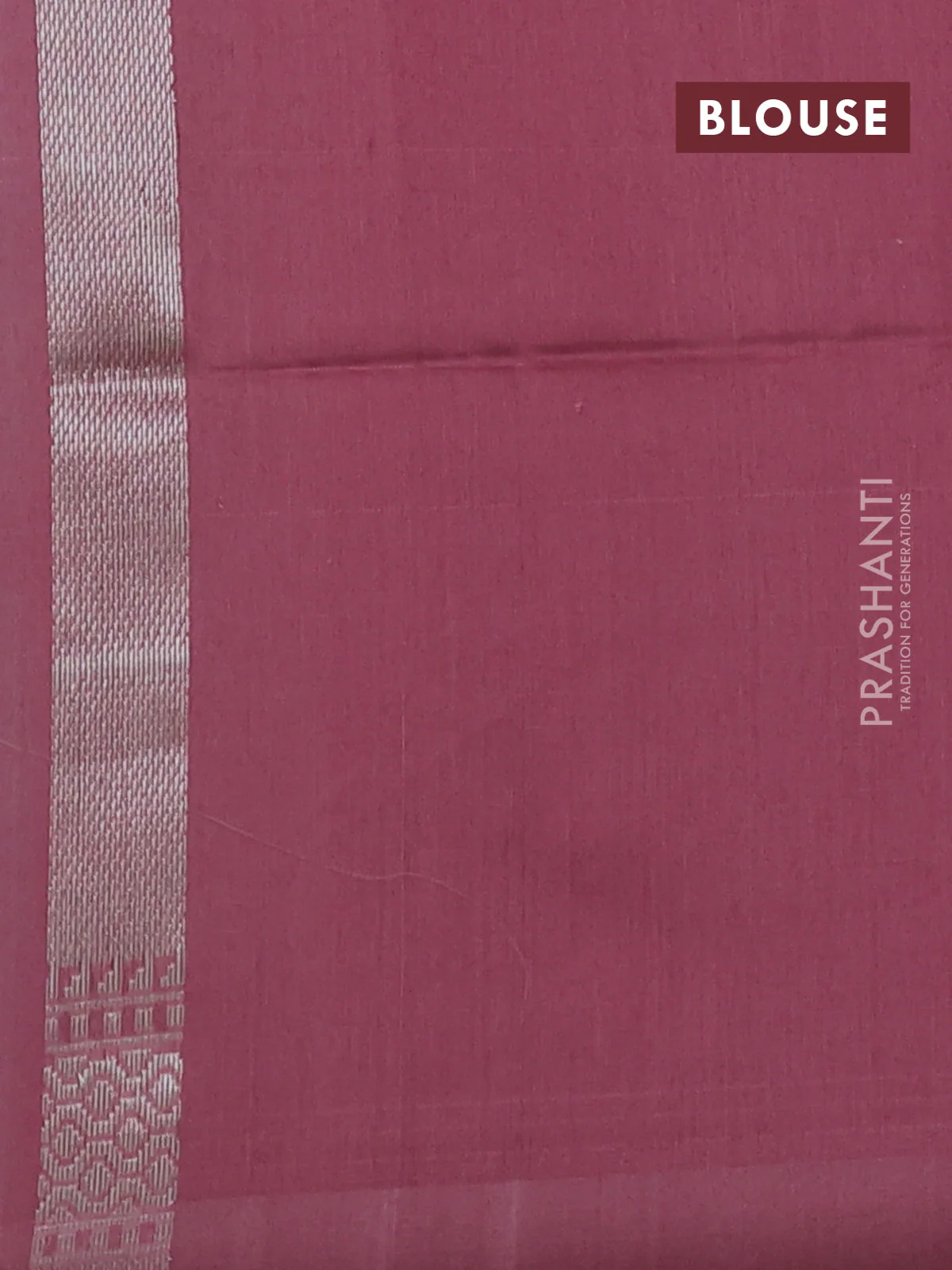 Kora jamdhani silk saree pastel blue and peach pink with allover jamdhani weaves and zari woven border - Image 3