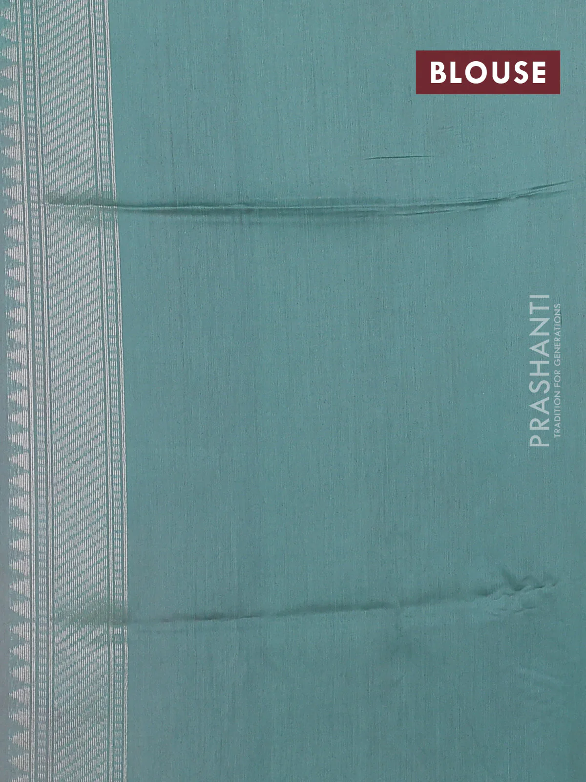 Kora jamdhani silk saree pastel pink and pastel green with allover jamdhani weaves and zari woven border - Image 3