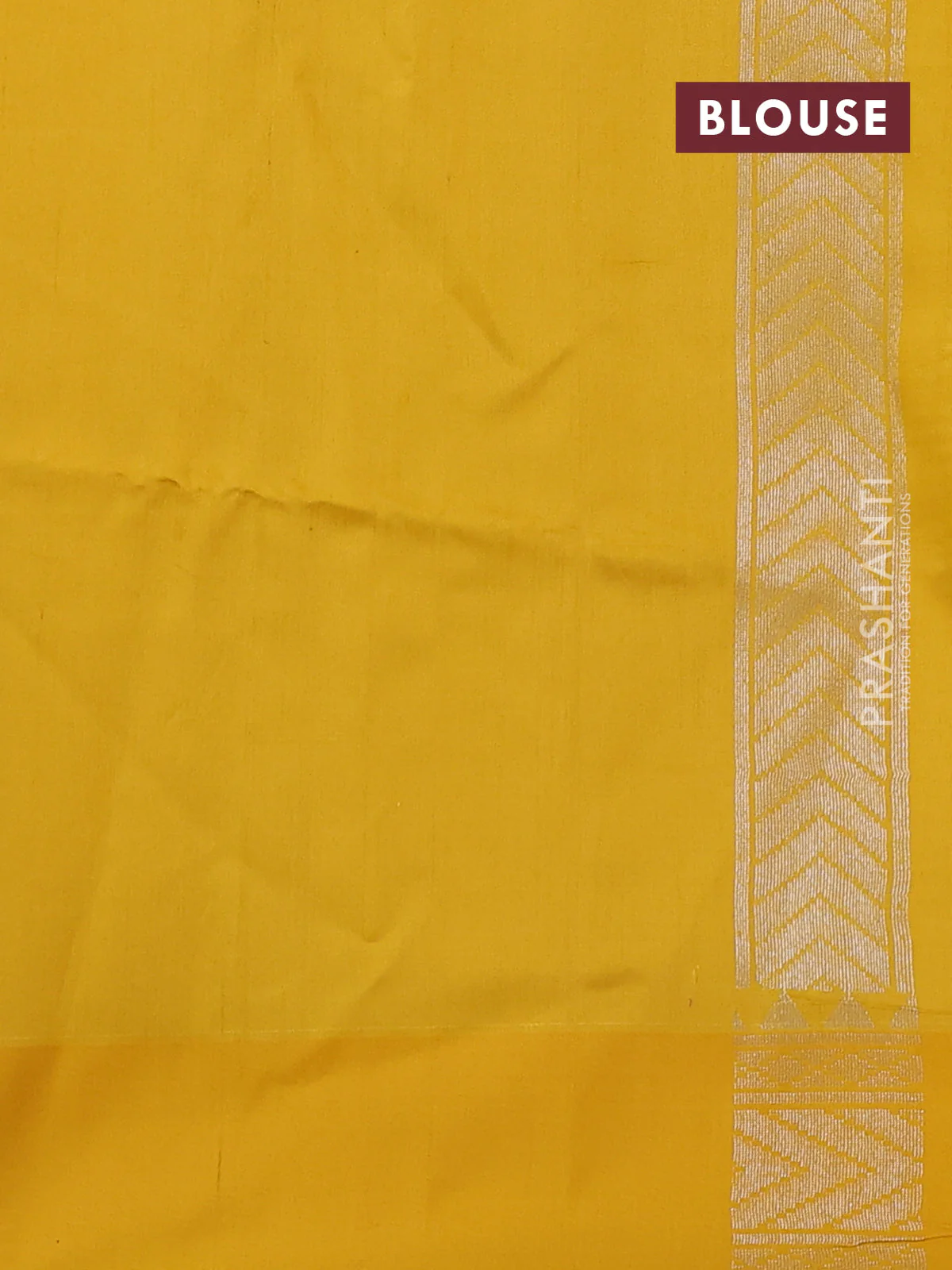 Kora jamdhani silk saree peach pink and yellow with allover jamdhani weaves and zari woven border - Image 3