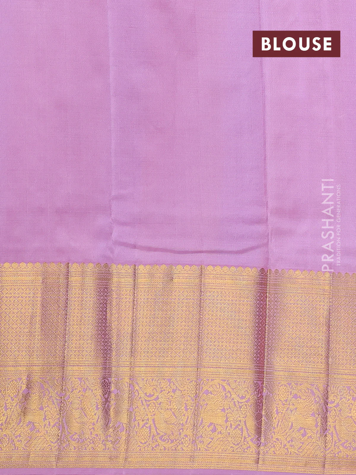 Kora kanchipuram silk saree light green and light pink with allover silver & gold zari woven buttas and long zari woven korvai border - Image 4