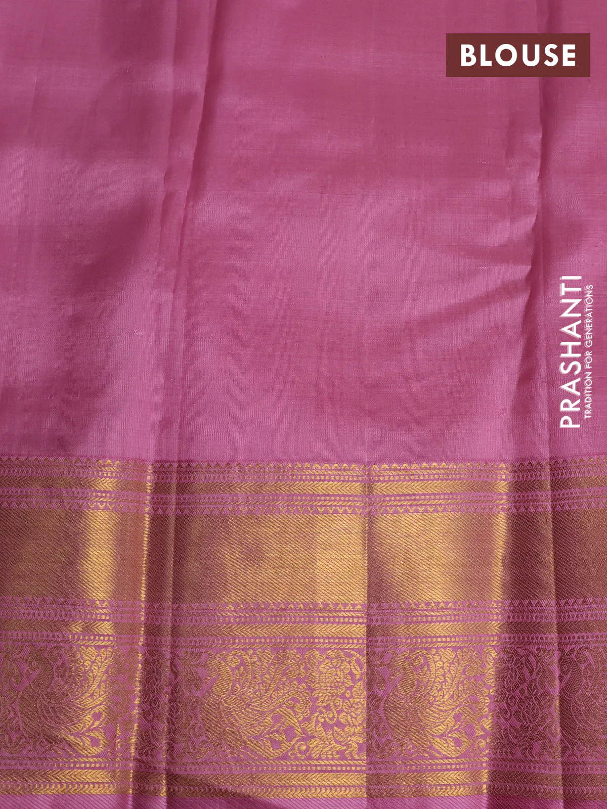 Kora kanchipuram silk saree multi colour and light pink with allover silver zari weaves and zari woven korvai border - Image 4