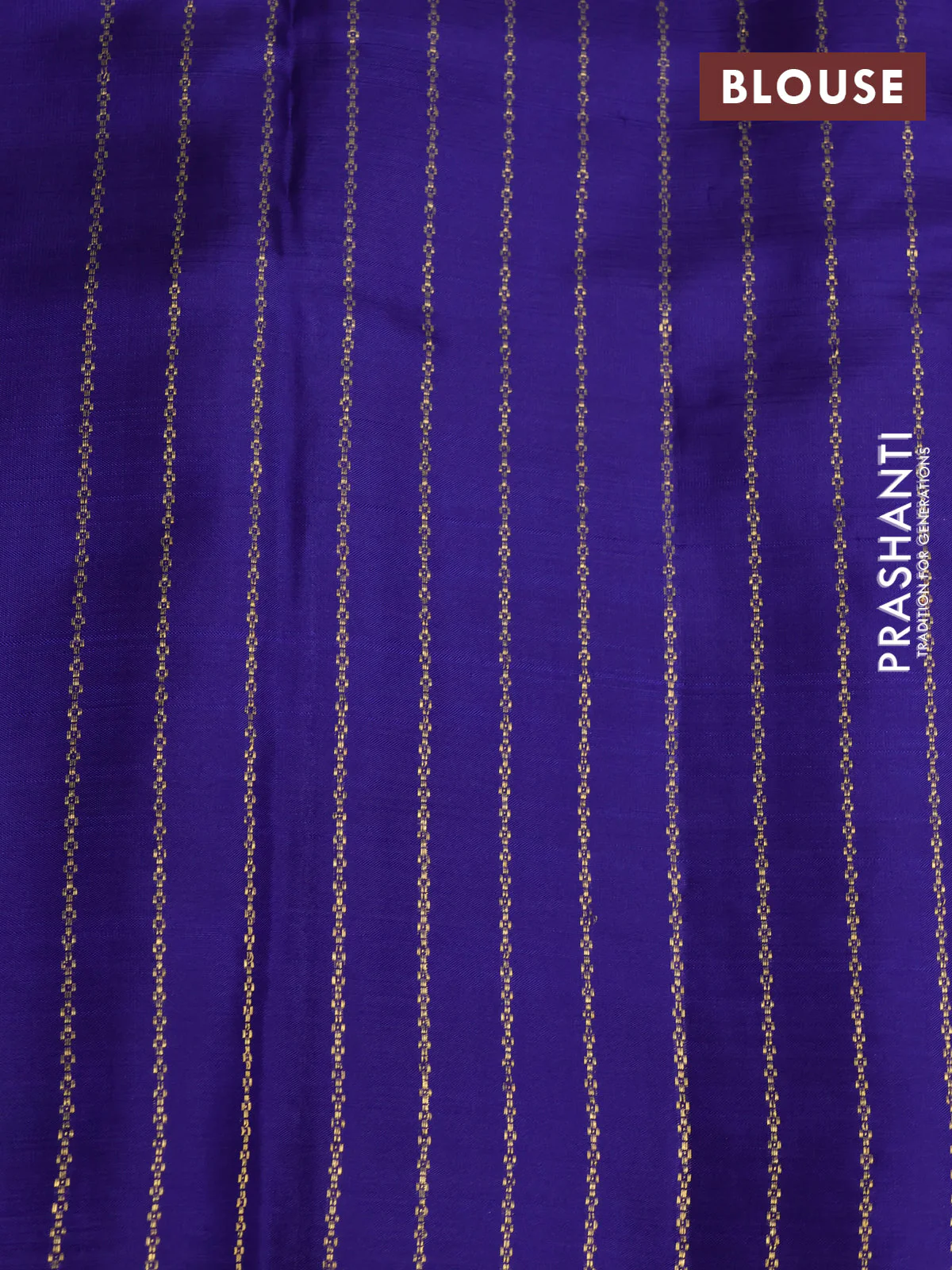 Kora kanchipuram silk saree pink and blue wiith zari woven buttas in borderless style - Image 4