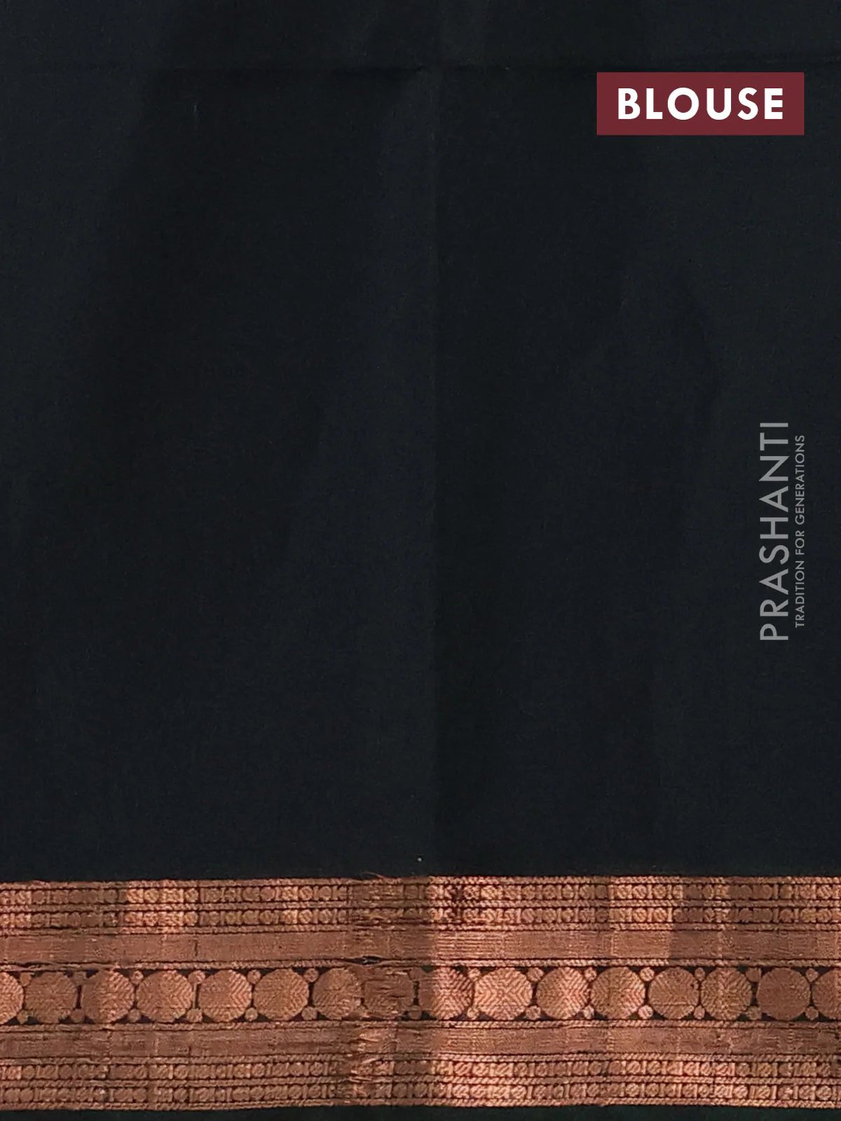 Kora silk cotton saree grey and bottle green with zari woven geometric buttas and zari woven border - Image 3