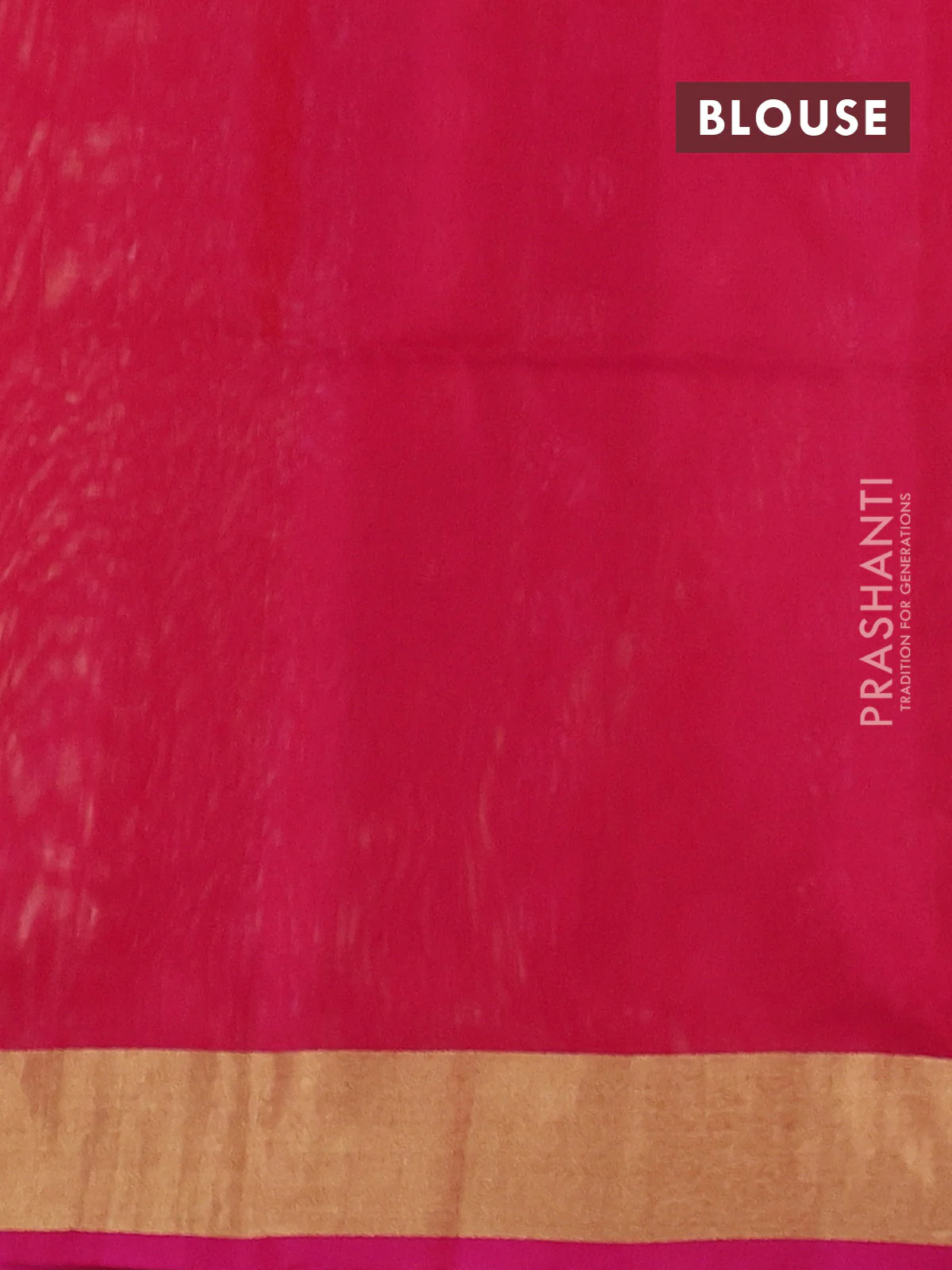 Kora silk cotton saree sandal and pink with silver & gold zari woven buttas and zari woven border - Image 3