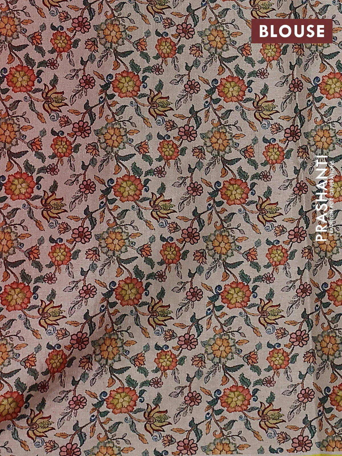 Kota saree pink with kalamkari applique work - Image 3