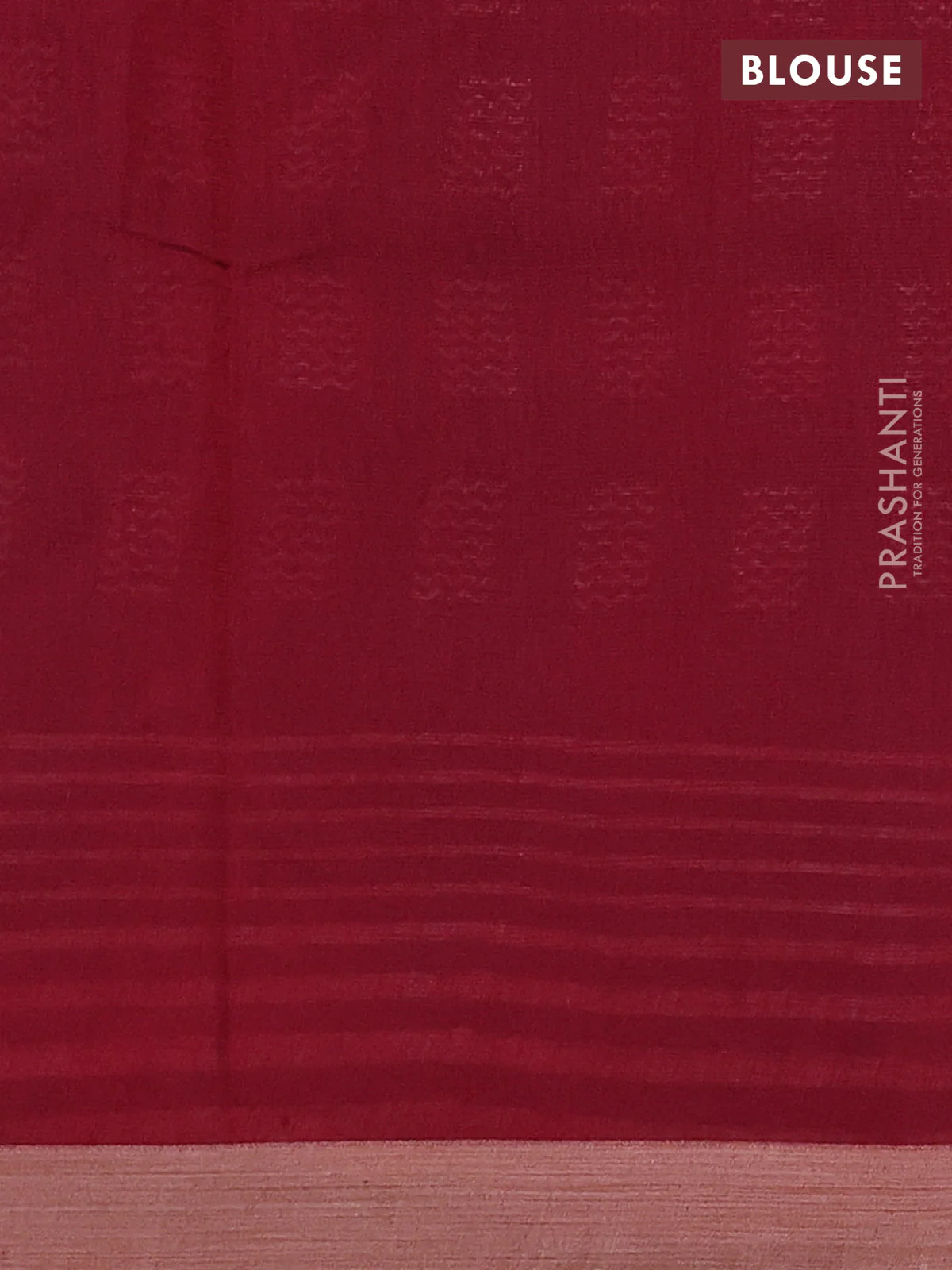 Kota silk cotton saree blue and maroon with allover block prints and simple border - Image 3